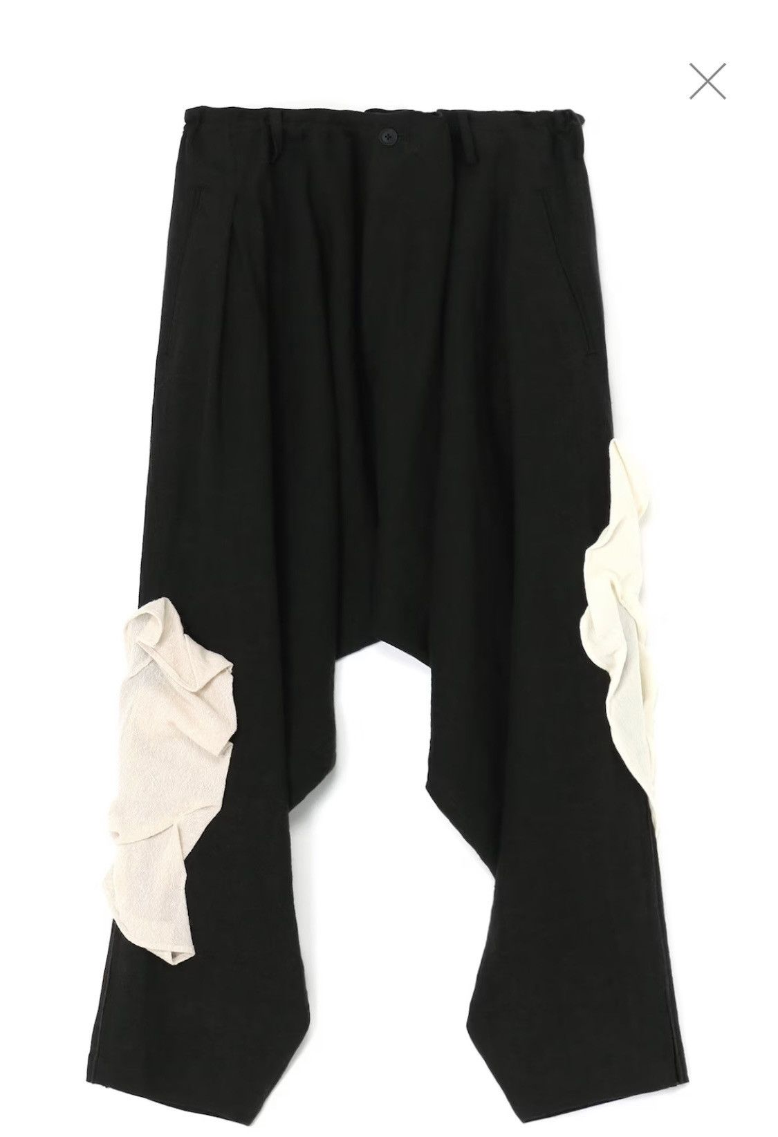 Yohji Yamamoto Yohji Yamamoto inseam drape drawstring pants Size US 32 / EU 48 - 2 Thumbnail