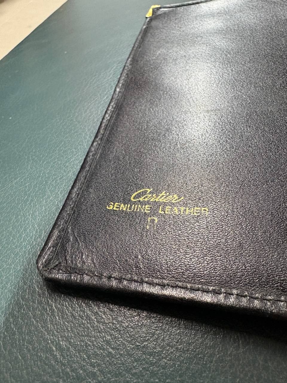 Cartier Vintage Cartier Black Leather Long Bifold Wallet Card Holder Size ONE SIZE - 7 Thumbnail