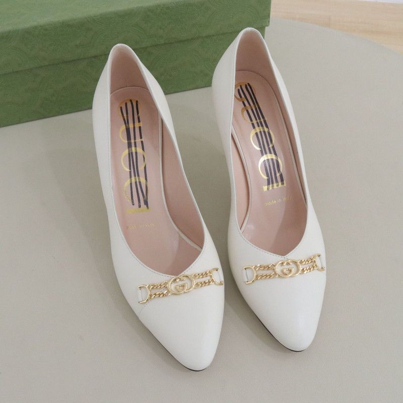 Gucci Gucci Pointed Toe Leather High Heels - Size US 6.5 / EU 39-40 - 5 Thumbnail