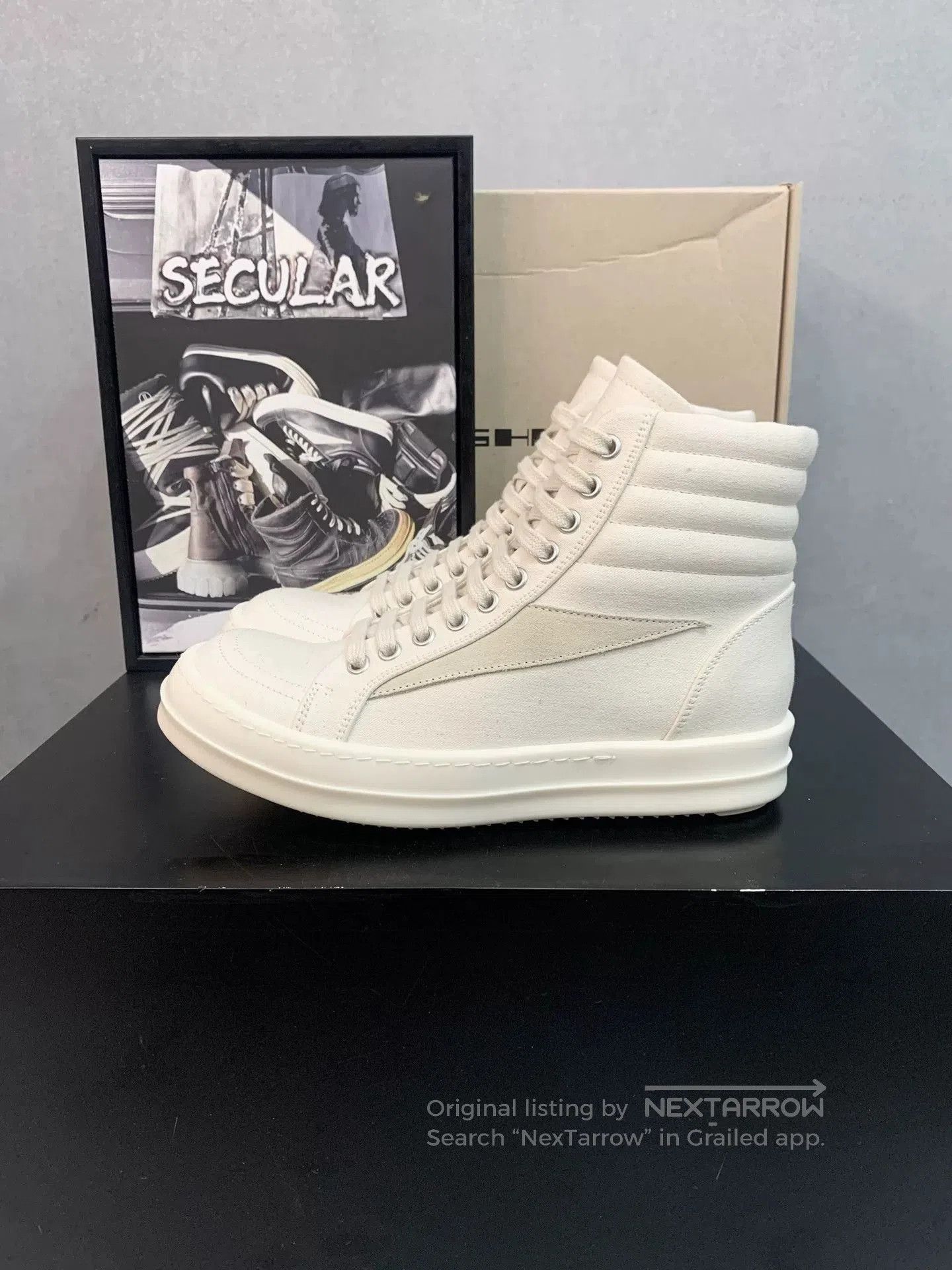 Rick Owens Rick Owens 24SS White High. Size US 5 / IT 35 - 2 Thumbnail