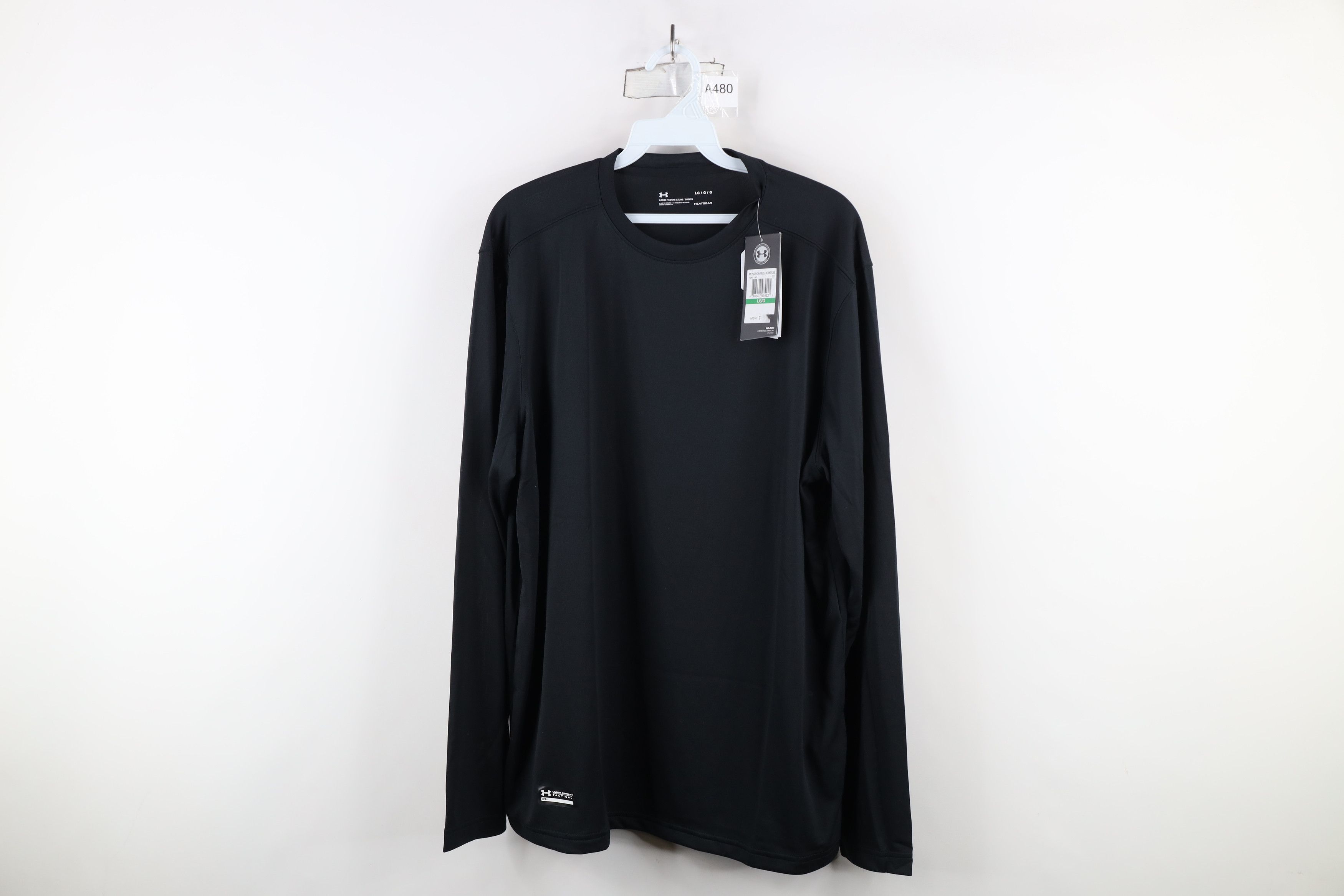 Under Armour × Vintage New Under Armour HeatGear Long Sleeve Tech T-Shirt Black Size US L / EU 52-54 / 3 - 1 Thumbnail