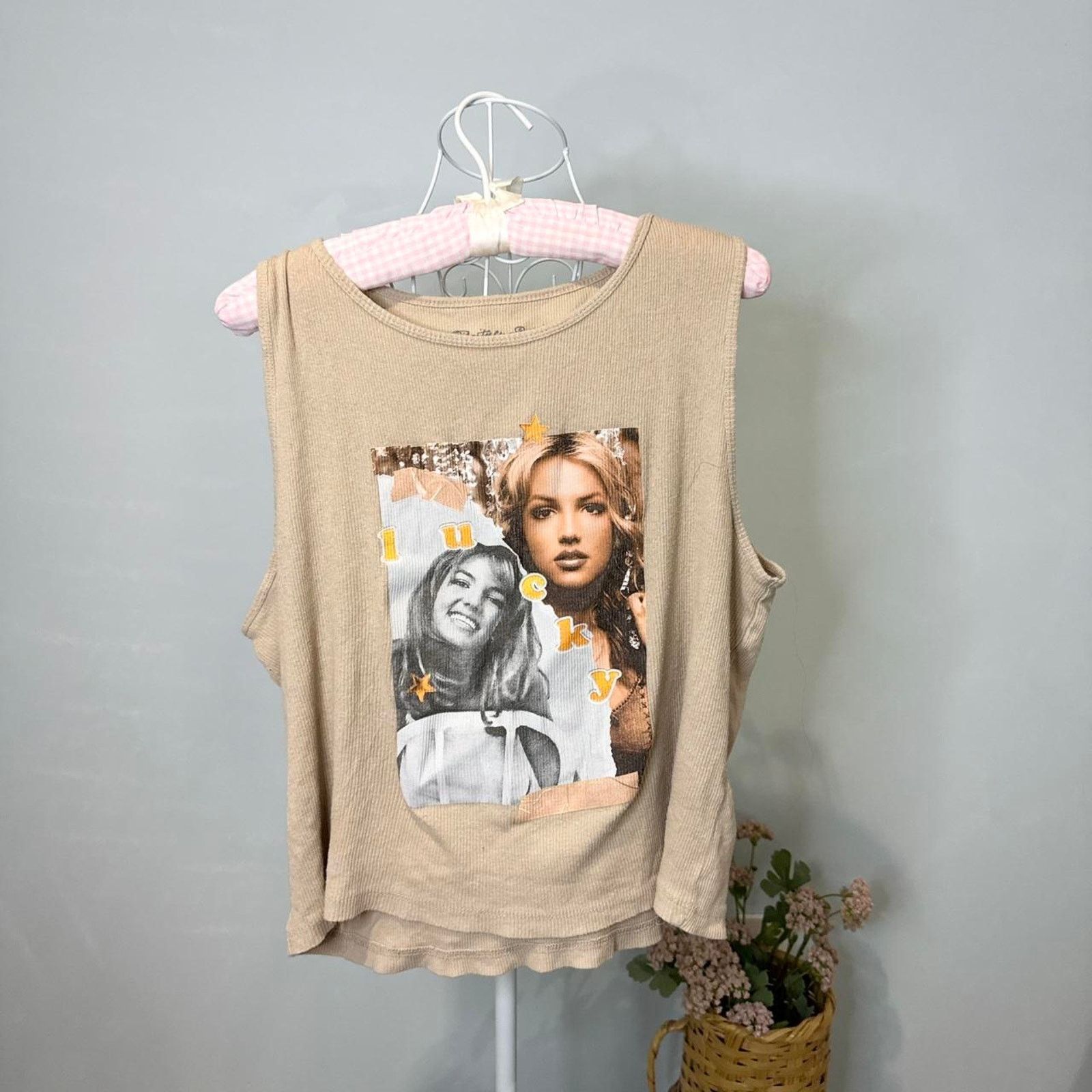 Other Vintage y2k rare Brittney Spears ‘lucky’ cute tank Size XL / US 12-14 / IT 48-50 - 1 Thumbnail