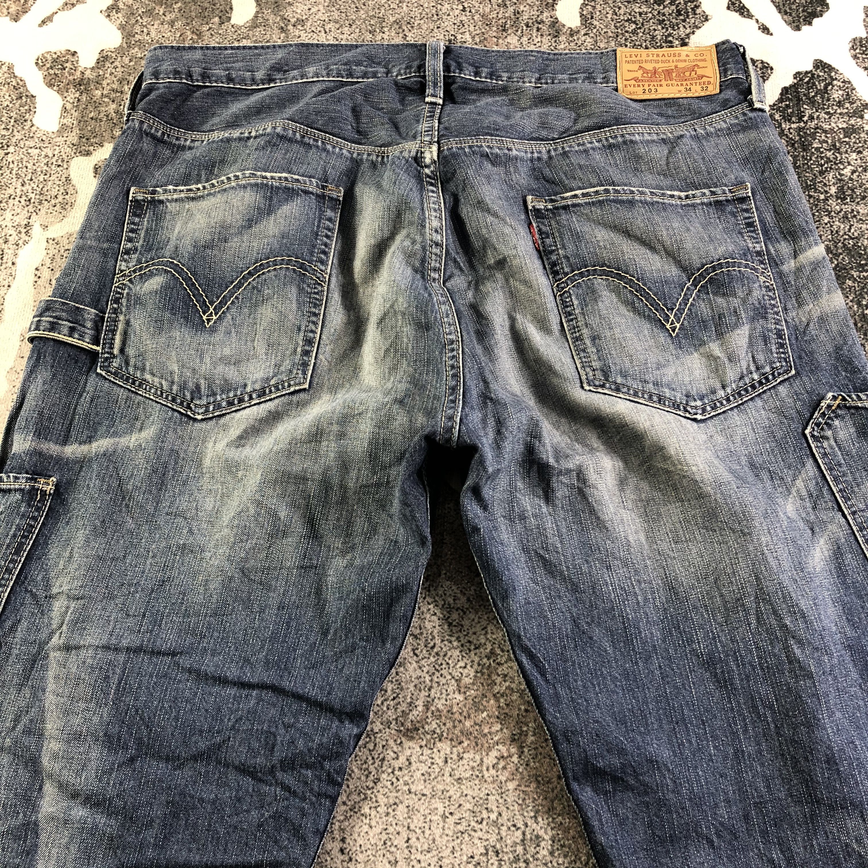 Levi's Vintage Levis 203 Jeans Carpenter Denim KJ3015 Size US 34 / EU 50 - 4 Thumbnail