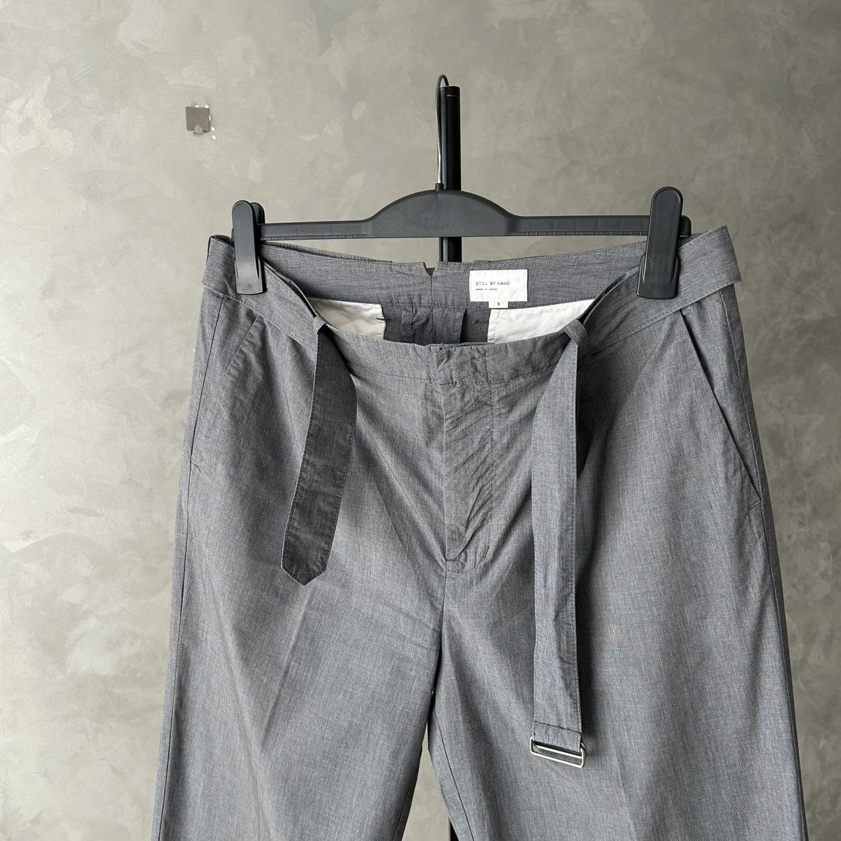 Still By Hand PT0891 Japan Belted Pants