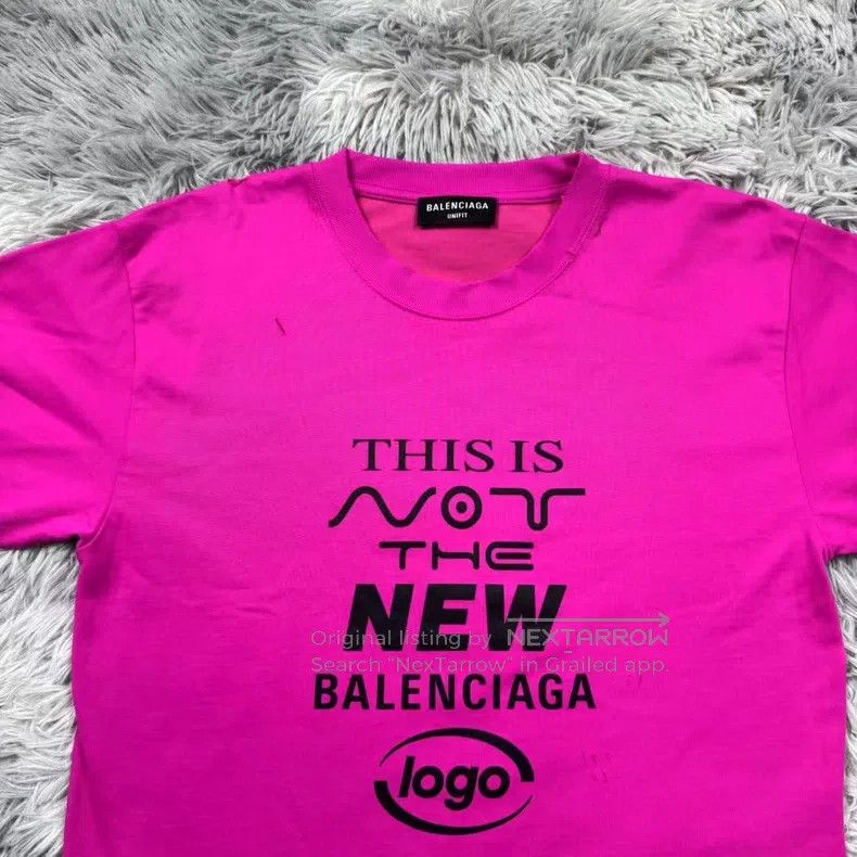 Balenciaga Balenciaga Slogan Distressed Short Sleeve Size US M / EU 48-50 / 2 - 3 Thumbnail