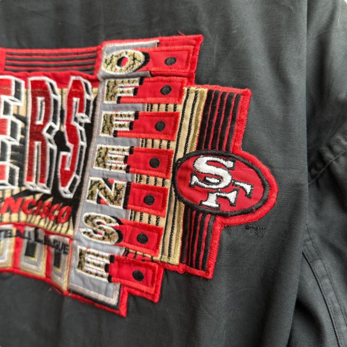 NFL 1993’s San Francisco 49ers NFL Campri Teamline Canvas Jacket Size US M / EU 48-50 / 2 - 11 Thumbnail