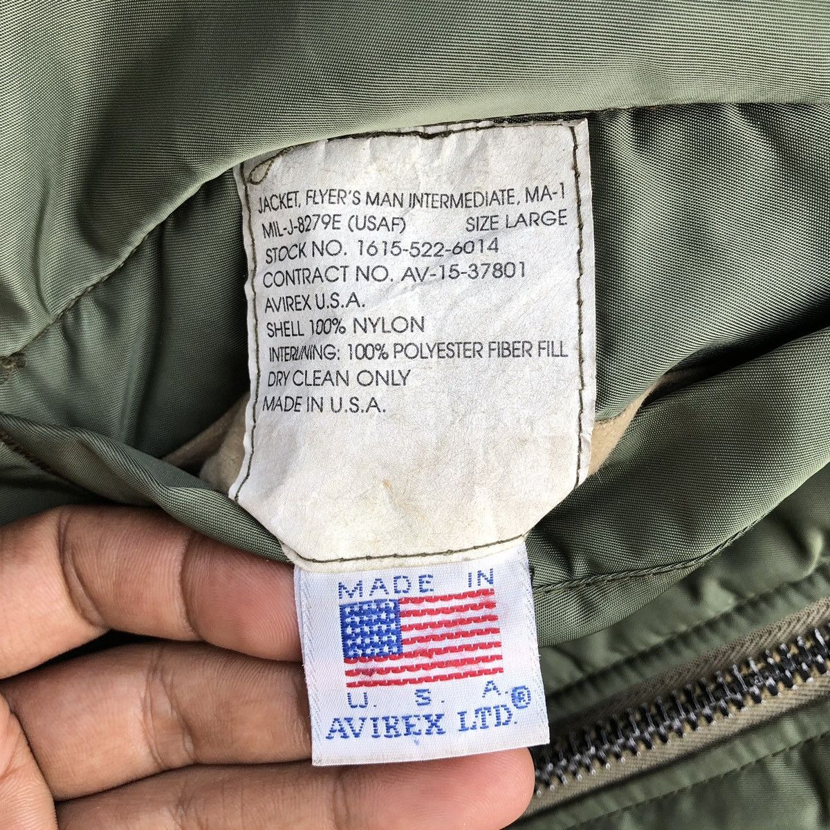 Avirex VTG AVIREX Flyer’s Man Intermediate Ma-1(USAF) Bomber Jacket Size US M / EU 48-50 / 2 - 20 Thumbnail