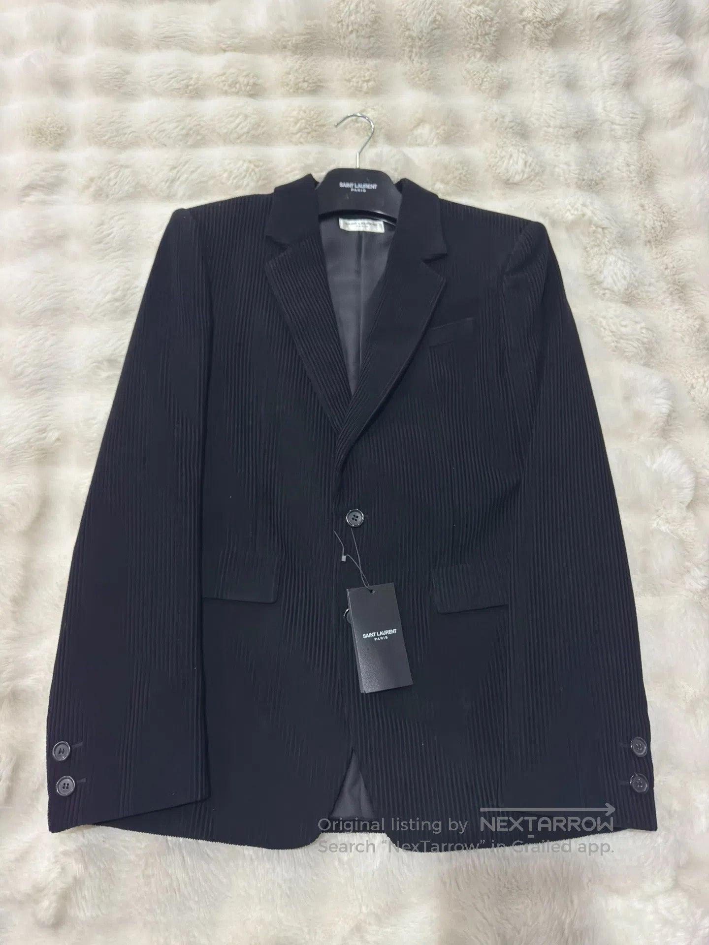 Saint Laurent Paris Saint Laurent Paris Black Corduroy Men's Suit| Size US M / EU 48-50 / 2 - 1 Thumbnail