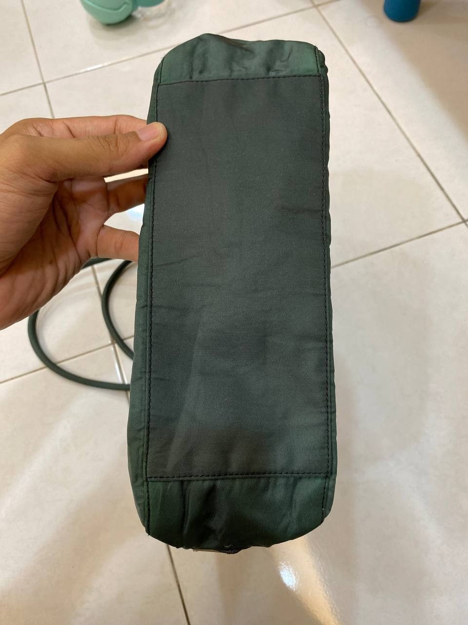 Prada Prada Tessuto Nylon Green Shoulder Bag Size ONE SIZE - 5 Thumbnail