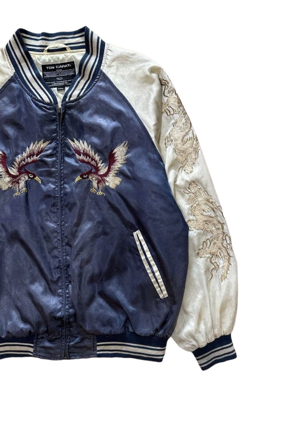 Japanese Brand × Vintage Vtg Ten Carat (West-Pac Tour) Embroidered Rayon Jacket Size US M / EU 48-50 / 2 - 5 Thumbnail