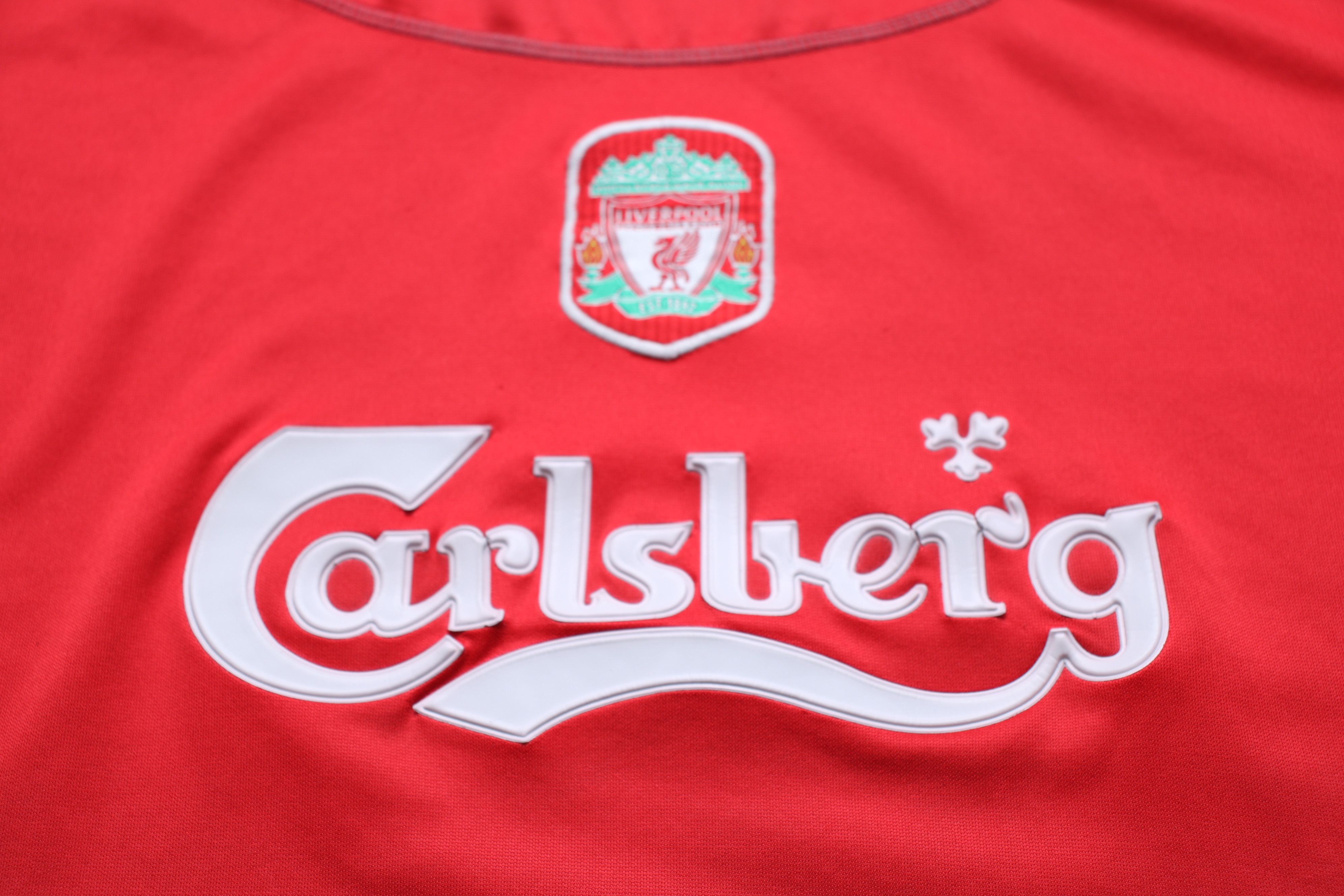 Reebok VTG Reebok Liverpool FC 2002-2004 Home Jersey Red Carlsberg Size US L / EU 52-54 / 3 - 4 Thumbnail