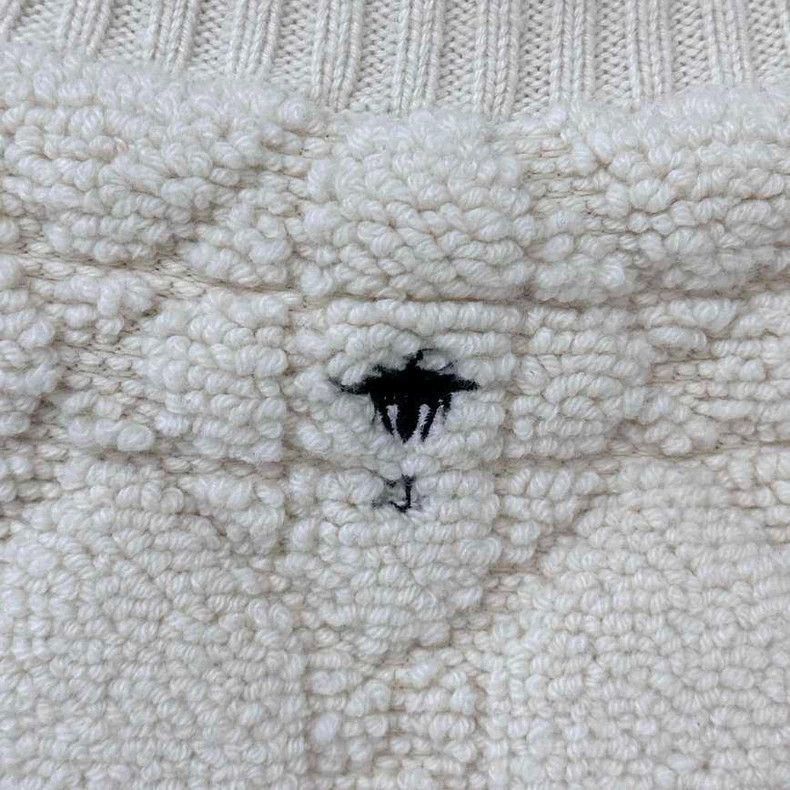 Dior Beige Patterned Knit Zip-2505 Size S / US 4 / IT 40 - 4 Thumbnail