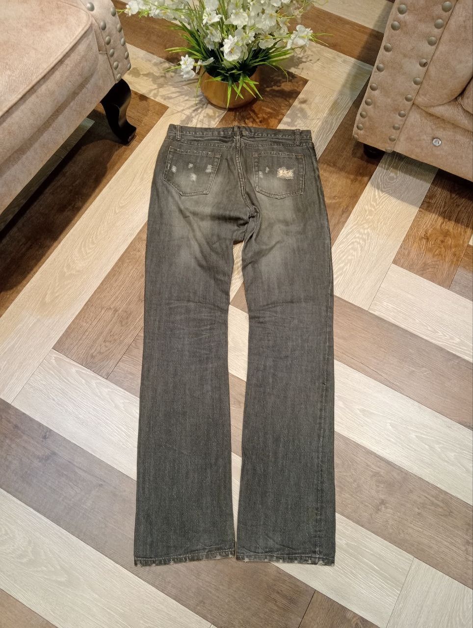 Schlussel JAPANESE SCHLUSSEL DISTRESSED DENIM PANTS Size US 32 / EU 48 - 10 Thumbnail