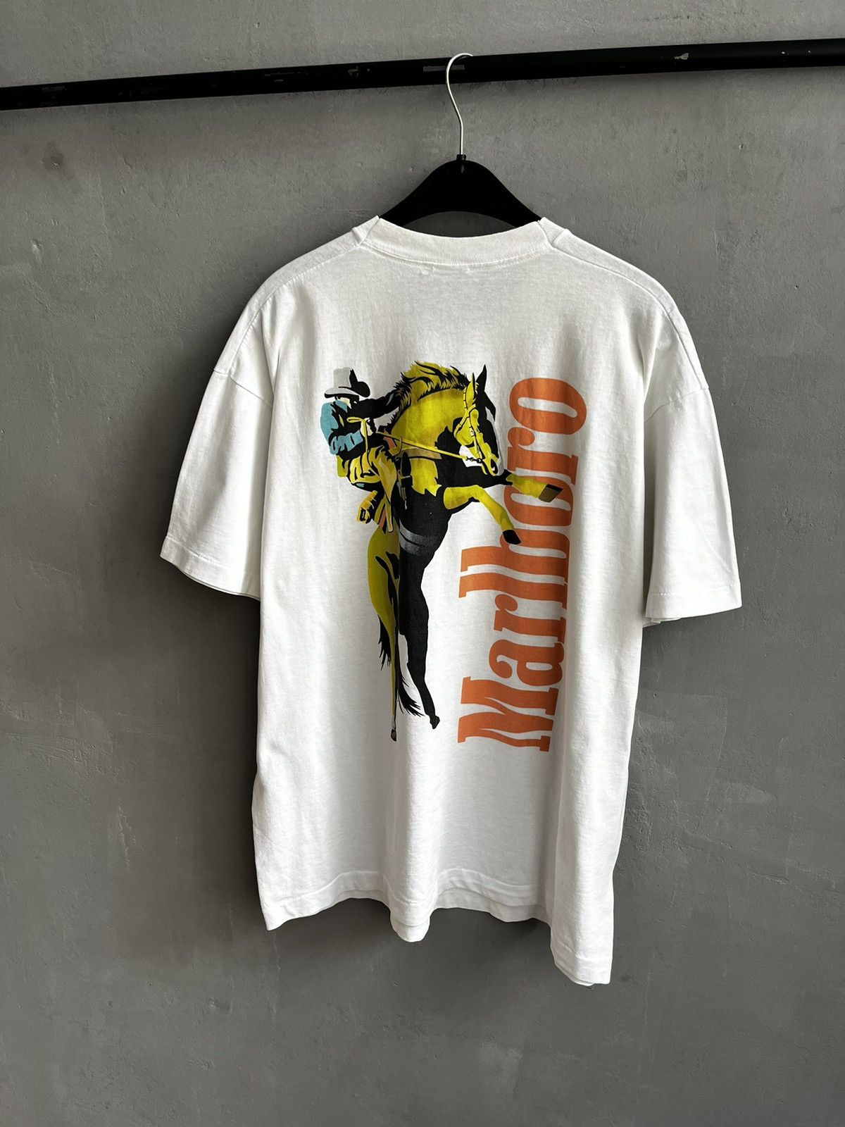 Vintage 90's Marlboro Wild West Single Steach Tee T shirt