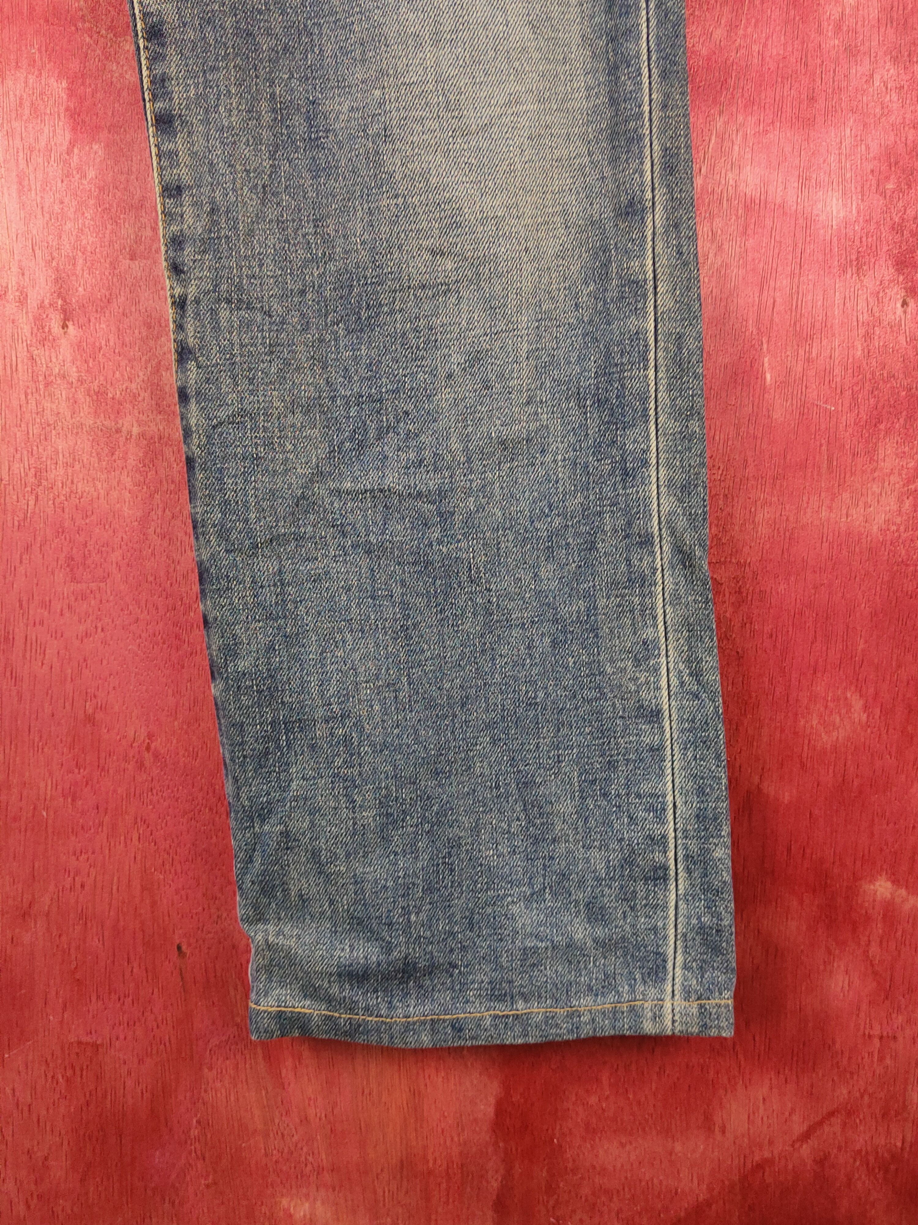 Edwin Something-Edwin Blue Faded Distressed Ripped Jeans #S2250 Size US 32 / EU 48 - 6 Thumbnail