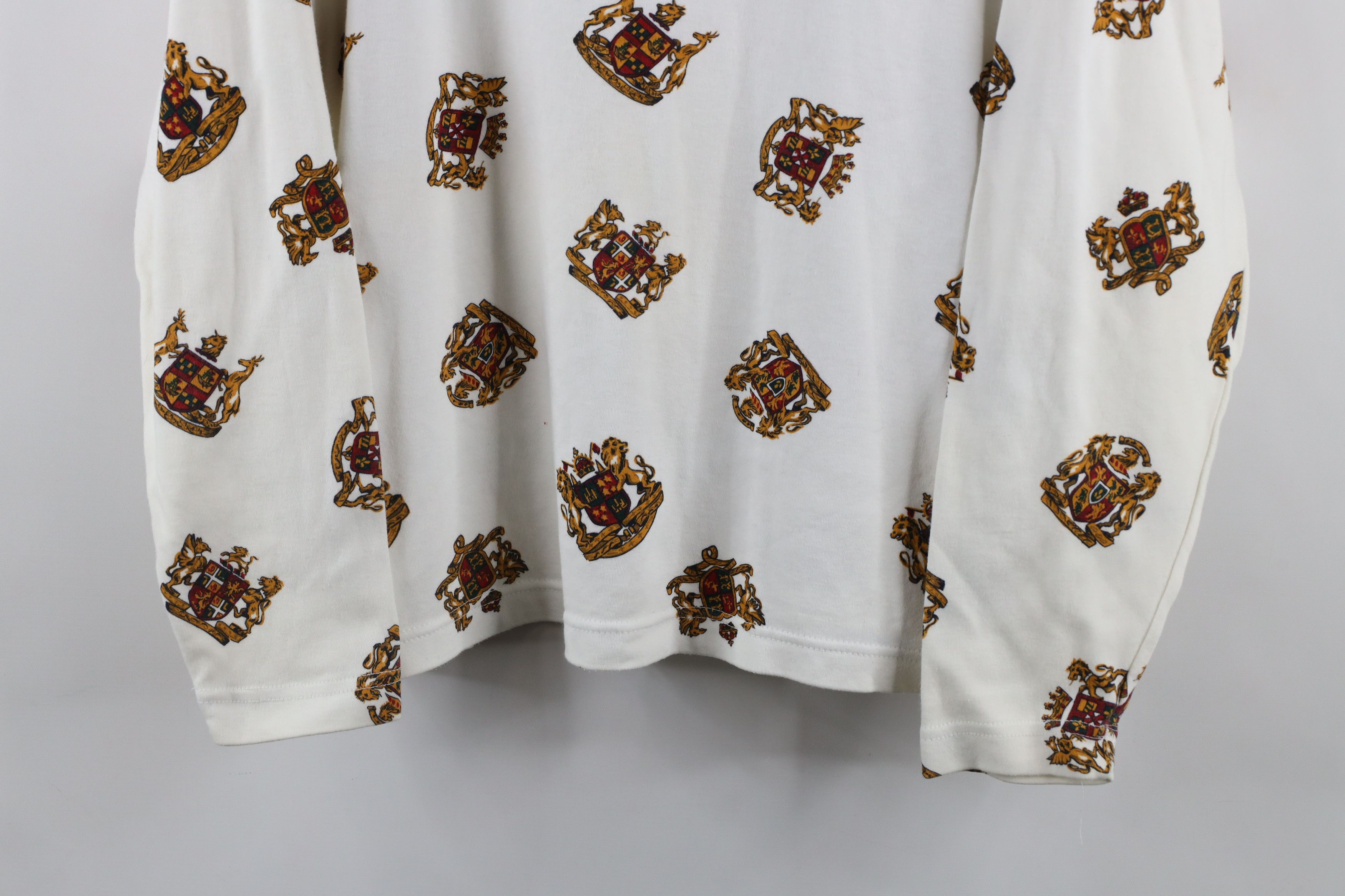 Vintage Vintage 90s Streetwear All Over Print Turtleneck T-Shirt Size M / US 6-8 / IT 42-44 - 3 Thumbnail