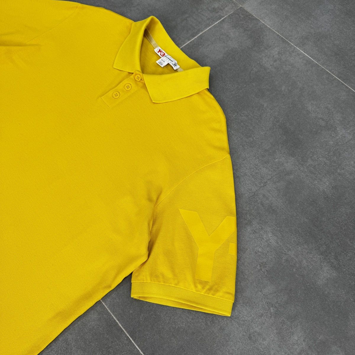 Yohji Yamamoto Adidas Yohji Yamamoto Y-3 Short Sleeve Logo Men Polo Shirt Size US XL / EU 56 / 4 - 5 Thumbnail