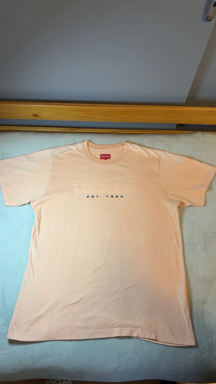Supreme Supreme est. 1994 cream T-shirt Size US L / EU 52-54 / 3 - 1 Thumbnail
