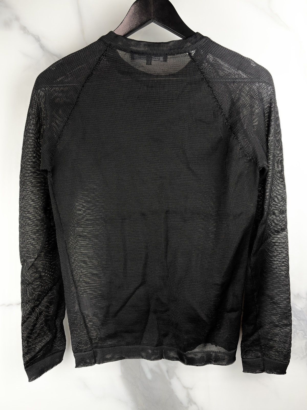 Raf Simons AW06 Raf Simons Mesh Rubber Knit Raglan Sweater Black Size US S / EU 44-46 / 1 - 2 Thumbnail