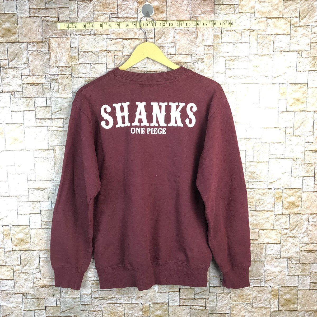 Anime Shank One Piece anima japan Maroon Sweatshirt #A705 Size US M / EU 48-50 / 2 - 14 Thumbnail