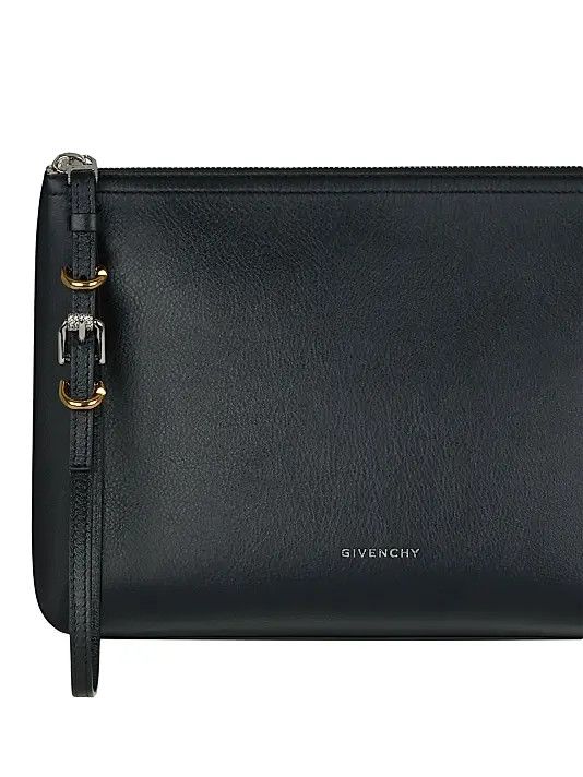 Givenchy os11x1225 Size: OS / Voyou Pouch in Leather in Black Size ONE SIZE - 4 Thumbnail