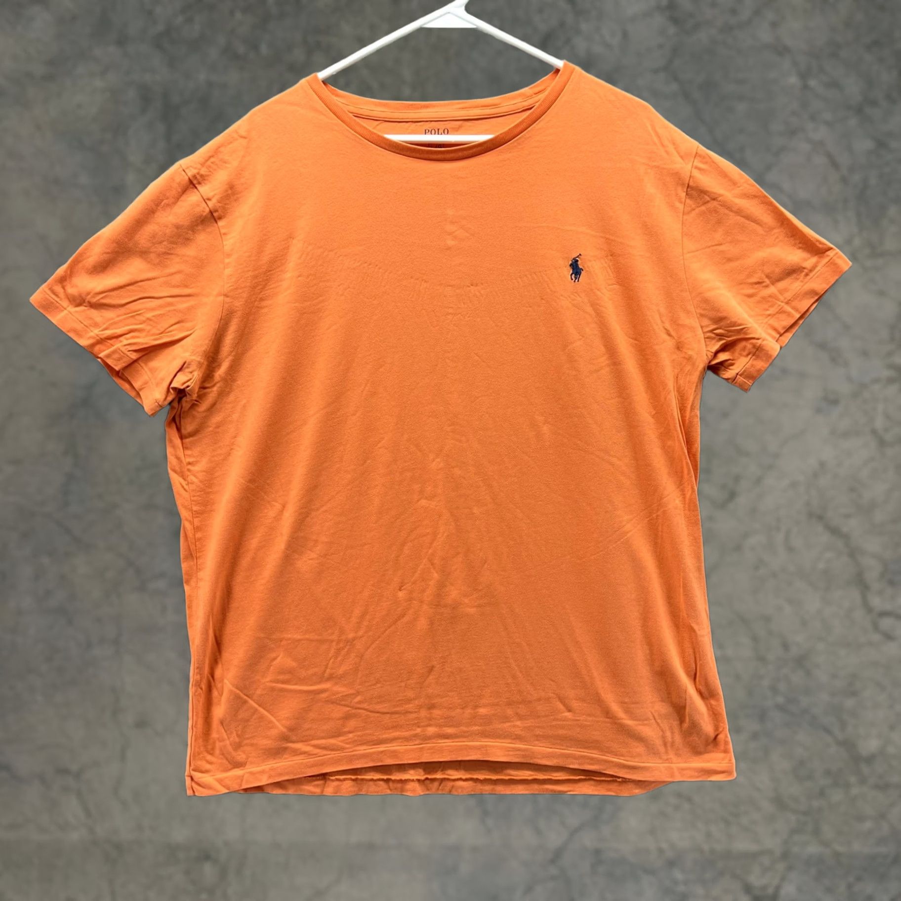 Polo Ralph Lauren Polo Ralph Lauren Shirt Mens Large Orange Crewneck Cotton Pony Logo Tee Size US L / EU 52-54 / 3 - 1 Thumbnail