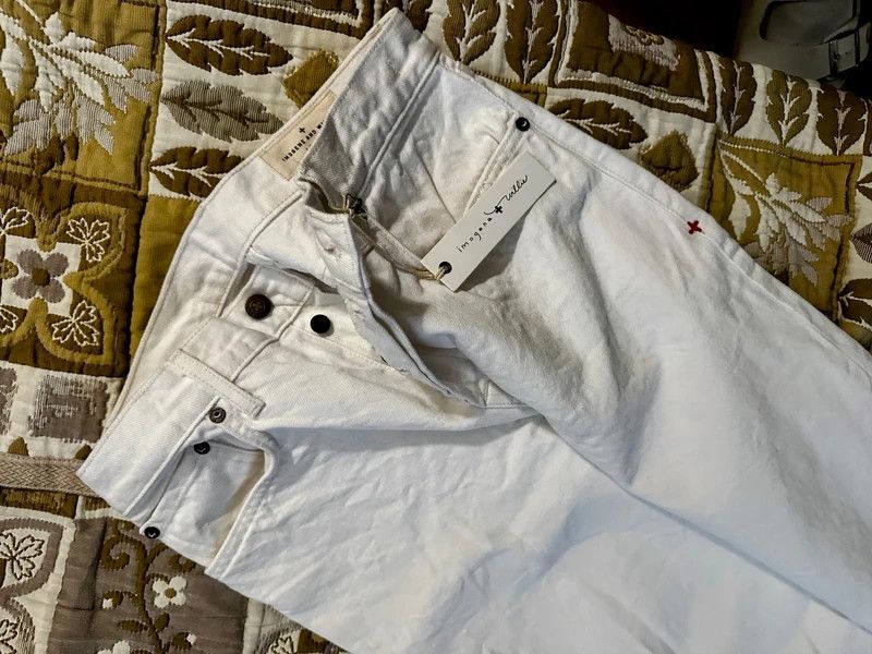 Imogene + Willie Imogene + Willie "Elsie" White Denim - NWT - Made in USA W29 Size 29" - 4 Thumbnail