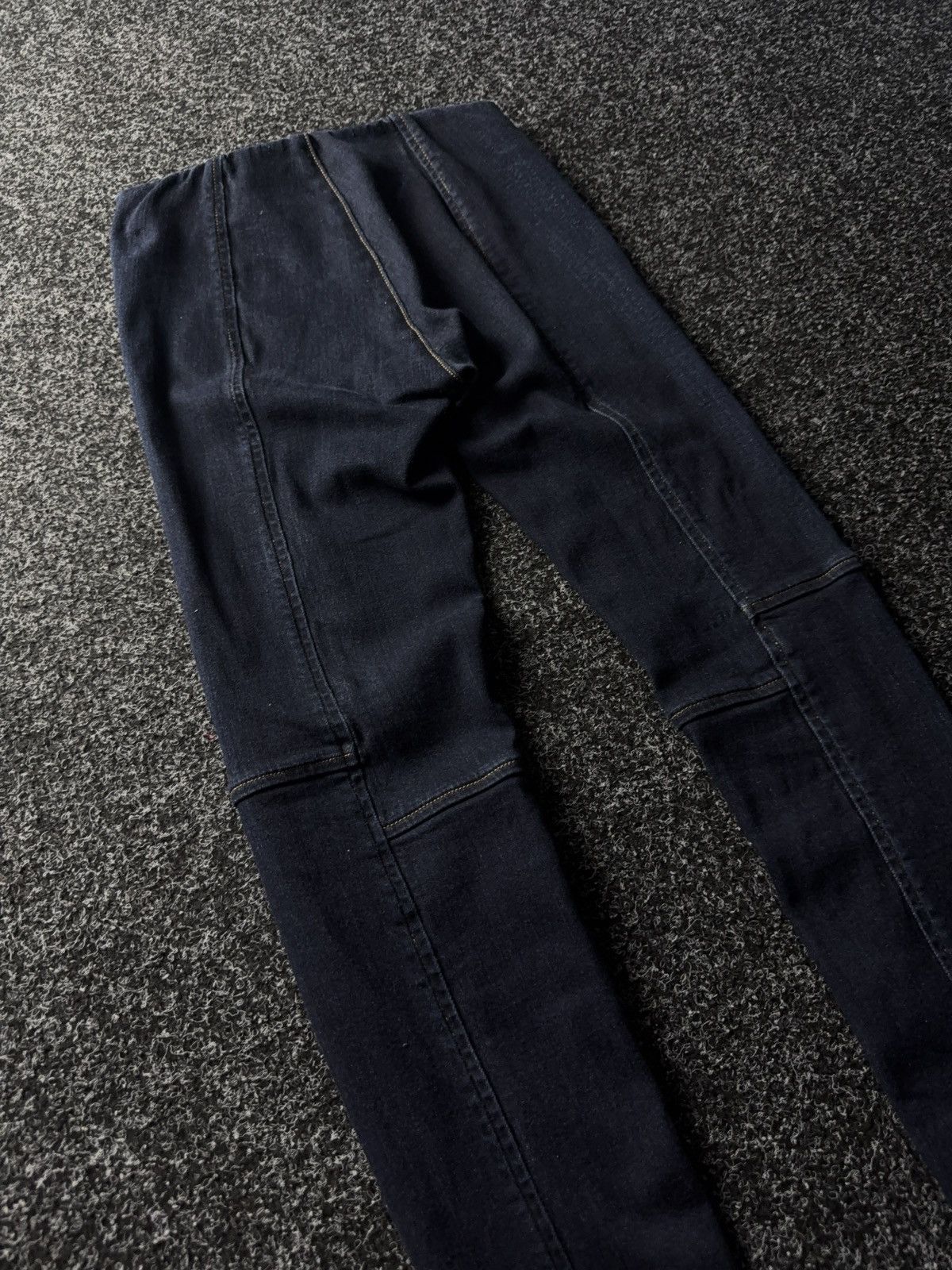 Polo Ralph Lauren × Vintage Ralph Lauren Moto Panel Leggings Jeans Stretch Zip Hem Size 27" / US 4 / IT 40 - 12 Thumbnail