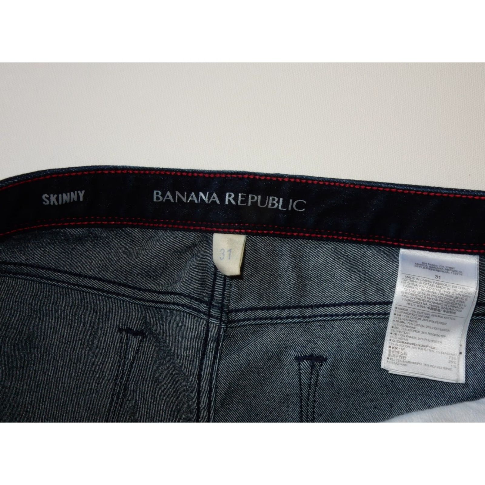 Banana Republic Banana Republic Men's Pants 31x30 Skinny Jeans Regular Size 31 Blue Inseam 31 Men Style Skinny Brand Banana Republic Size 31 Jeans Color Blue Size US 31 - 5 Thumbnail