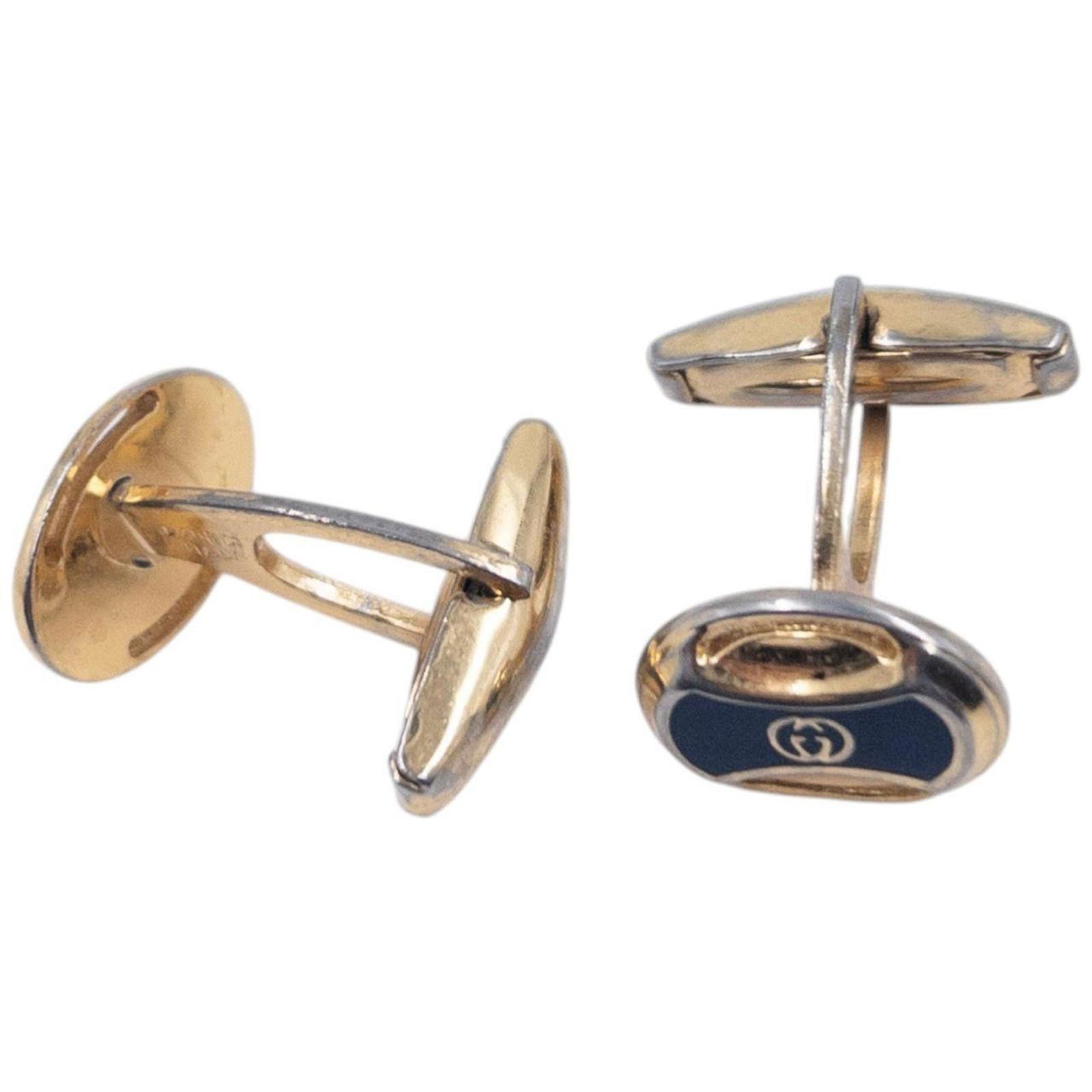 Gucci Vintage 90s Gucci Embossed Cuff Links Size ONE SIZE - 2 Thumbnail