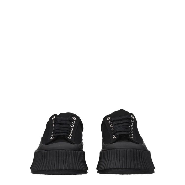 Jil Sander ob1o1e1124 Fabric Sneakers in Black Size US 8 / IT 38 - 3 Thumbnail