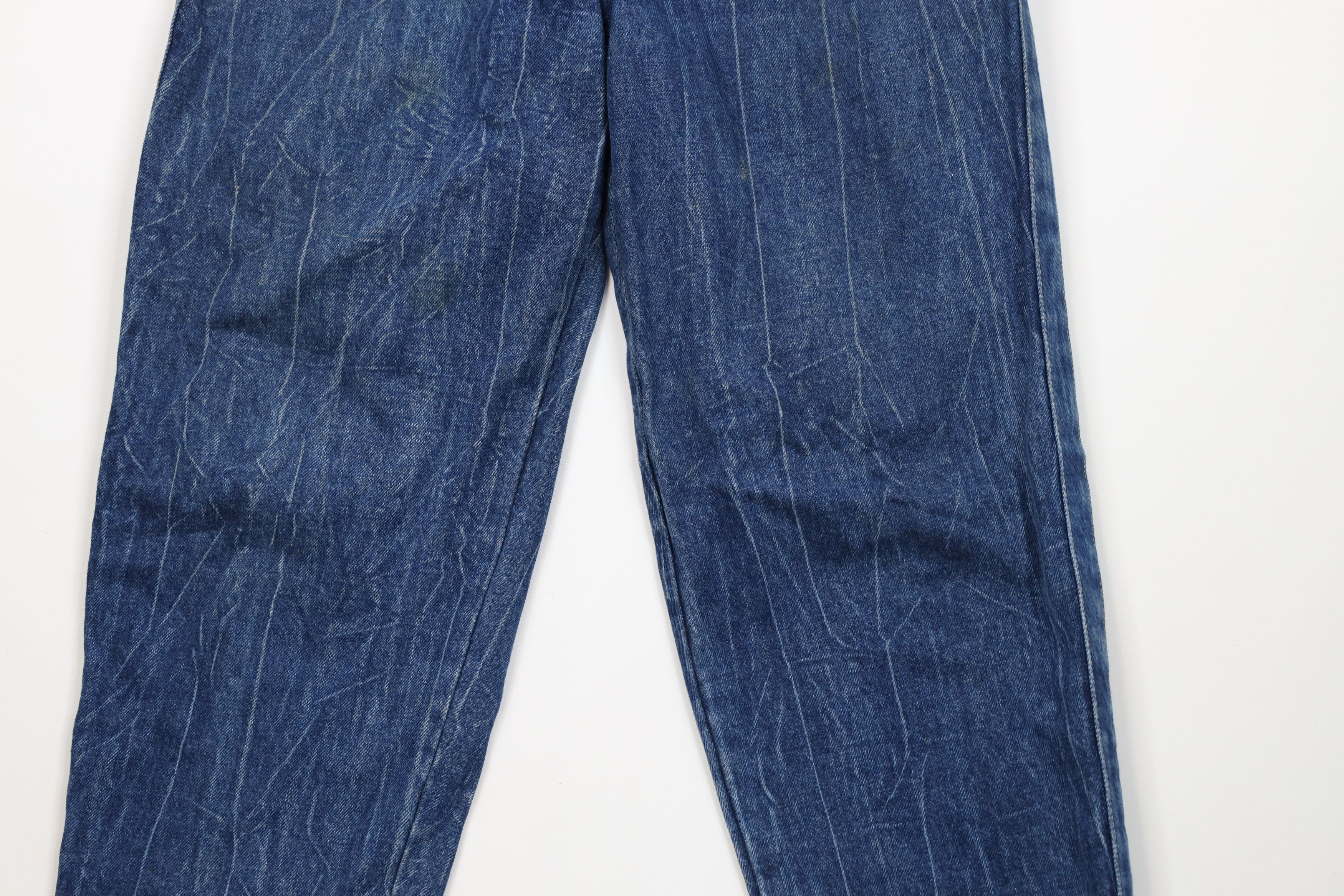 Vintage Vintage 90s Streetwear Acid Wash Tapered Leg Denim Jeans Size 36" / US 14 / IT 50 - 3 Thumbnail