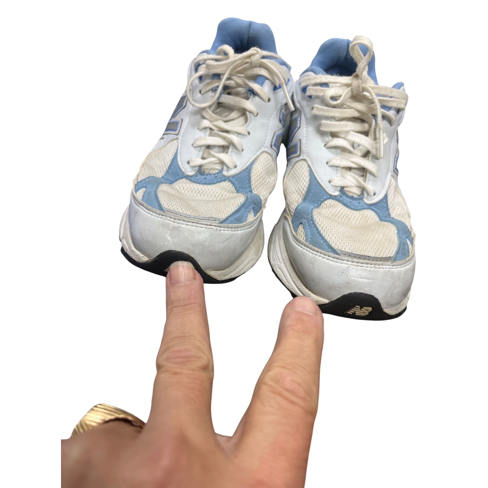 New Balance New Balance 990V3 wms blue white retro low running sneakers Size US 8 / IT 38 - 12 Thumbnail