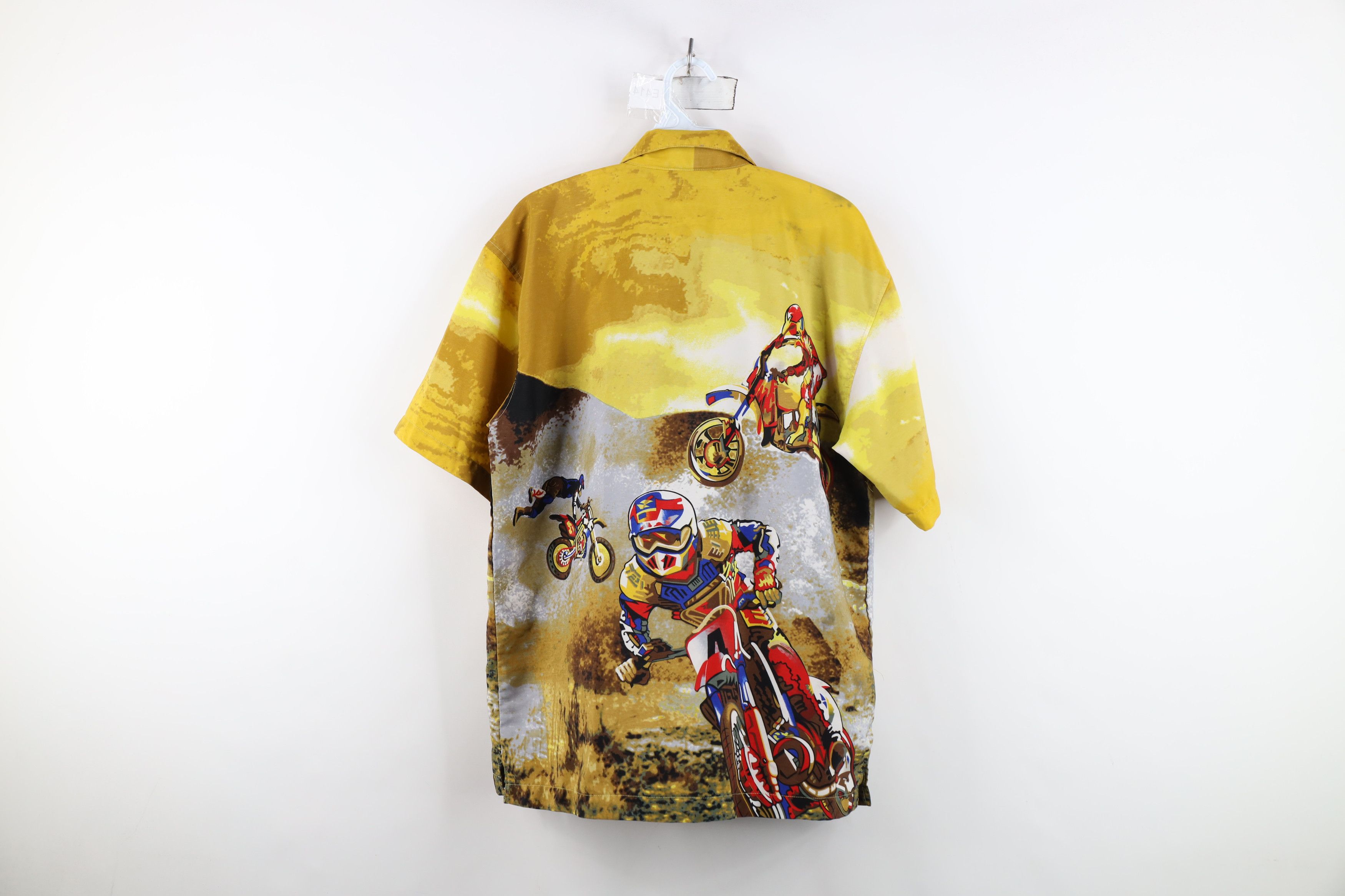 Vintage Vintage 90s Y2K Streetwear All Over Print Button Shirt AS IS Size US S / EU 44-46 / 1 - 14 Thumbnail