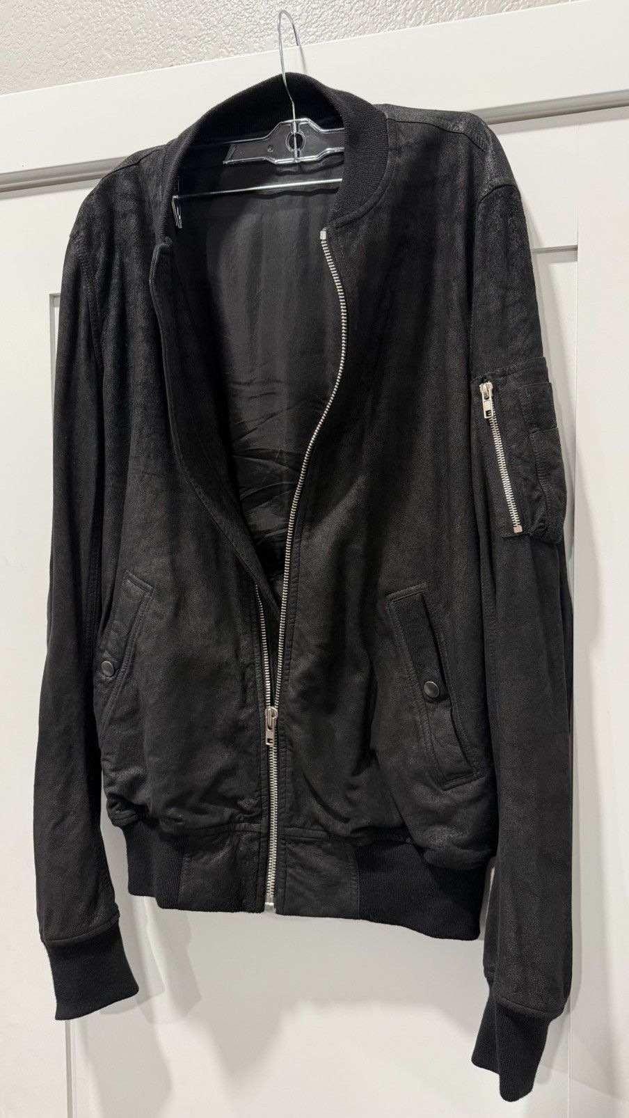 Rick Owens RICK OWENS “BLISTERED SUEDE MA-14 BOMBER JACKET Size US M / EU 48-50 / 2 - 3 Thumbnail