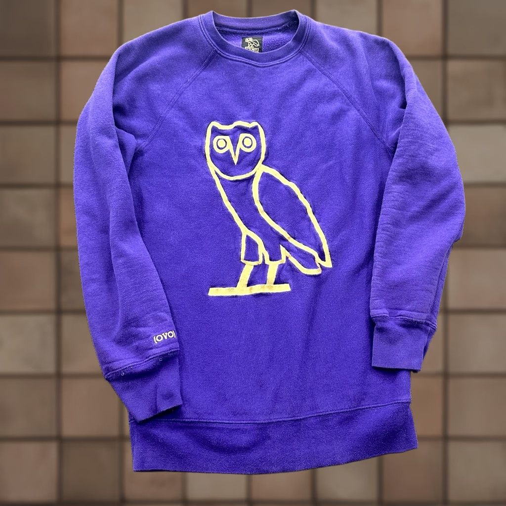 Vintage October's Very Own Sweatshirt Women XS X-Small Purple Cotton Long Sleeve Drake Sweatshirt Purple Logo Crew Neck Pullover Casual Activewear 90s? Size XS / US 0-2 / IT 36-38 - 1 Thumbnail