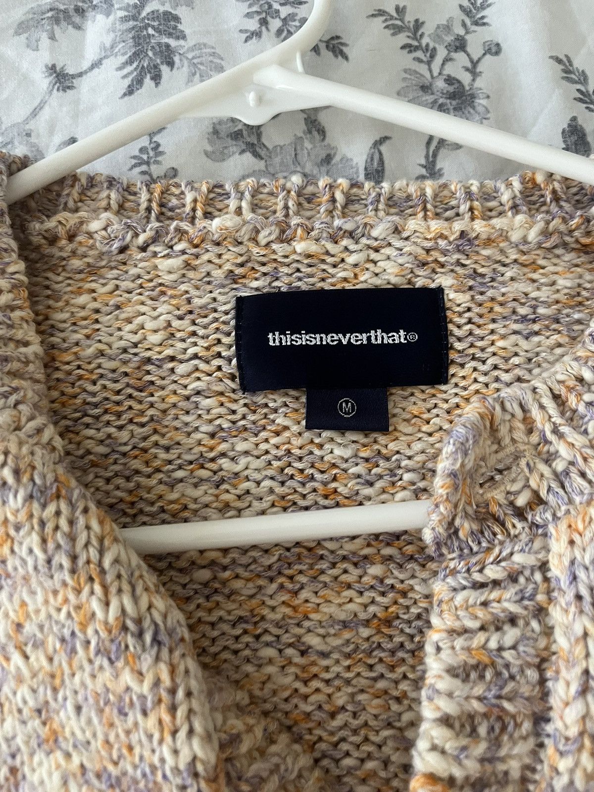 thisisneverthat TINT Violet Rainbow Knit Cardigan Size US M / EU 48-50 / 2 - 3 Thumbnail