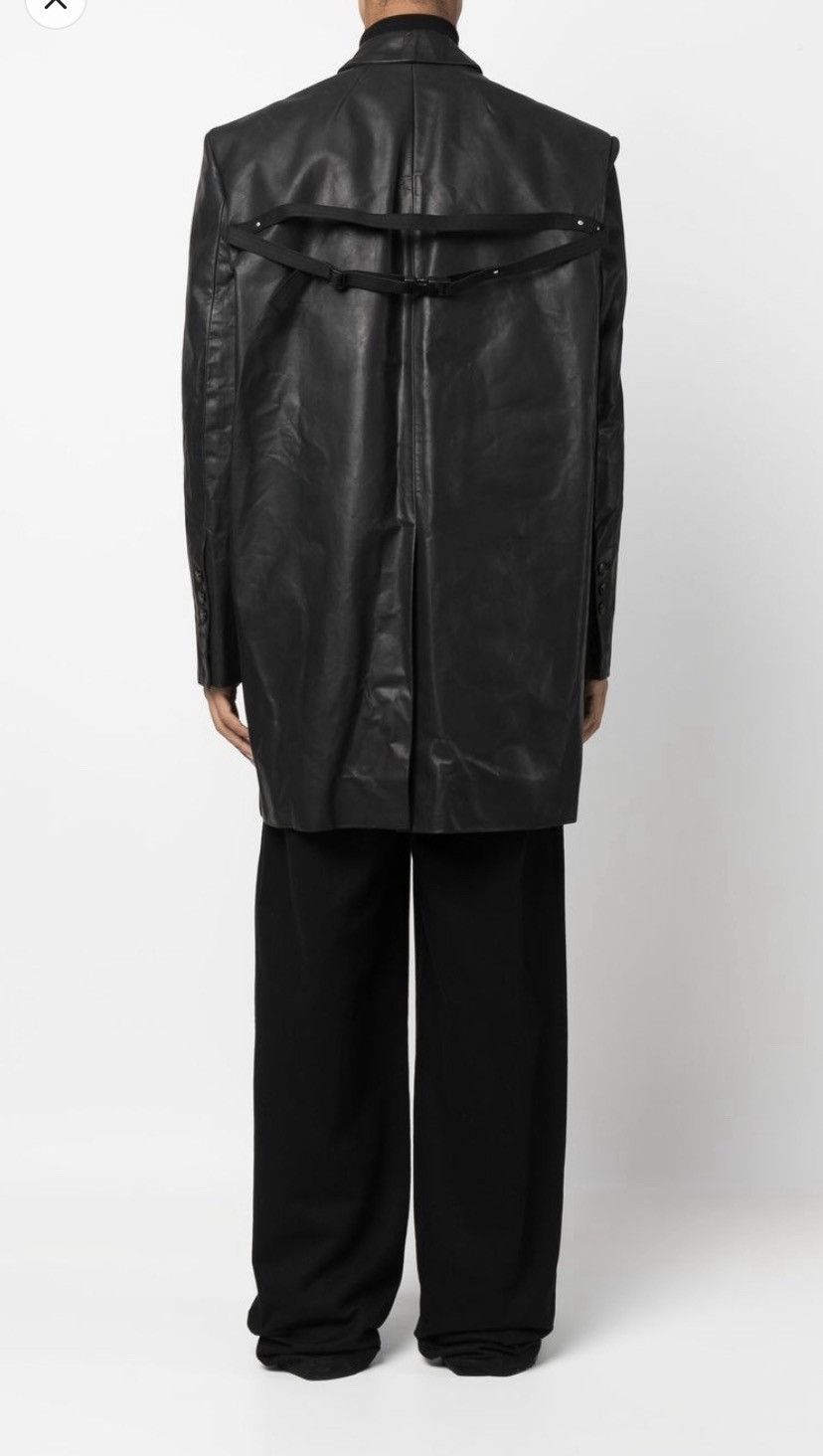 Rick Owens Rick Owens Black Jumbo Tatlin Leather Jacket Size US M / EU 48-50 / 2 - 2 Thumbnail