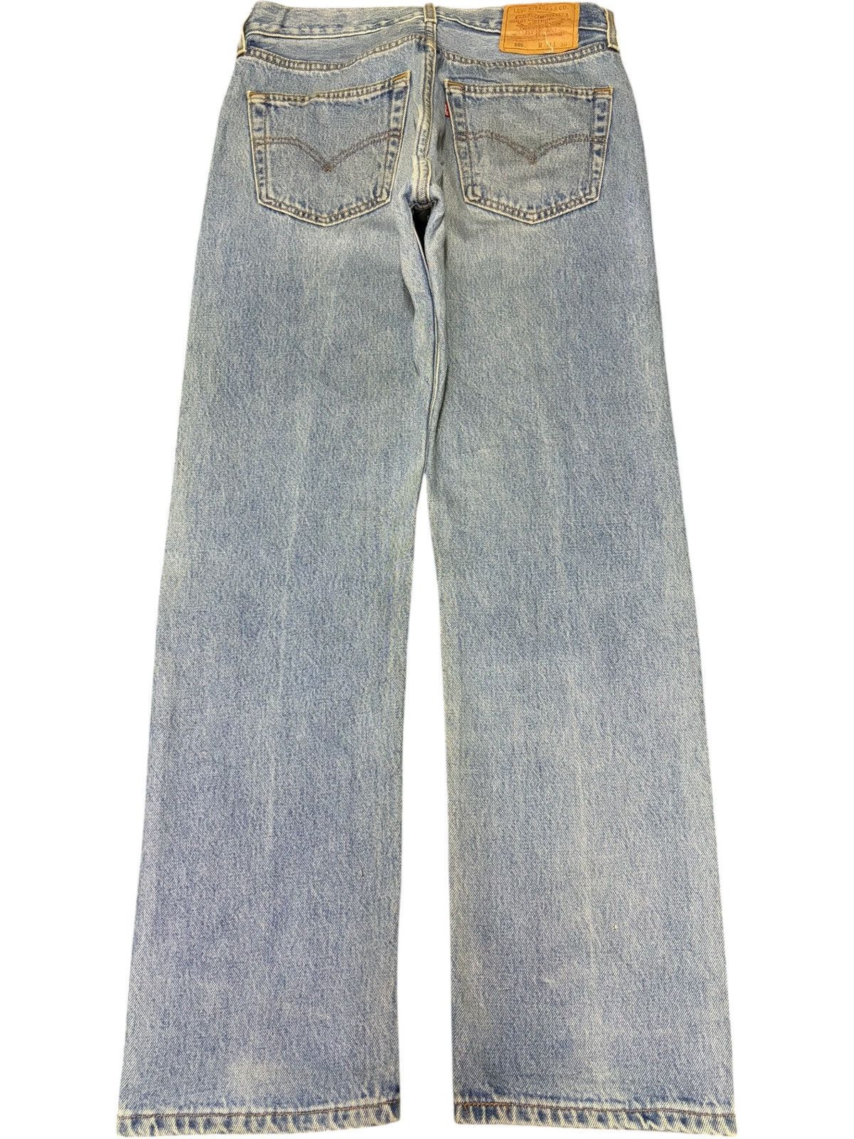 Levi's Vintage 90s Levis 501 Blue Wash Distressed Jeans Size US 30 / EU 46 - 2 Thumbnail