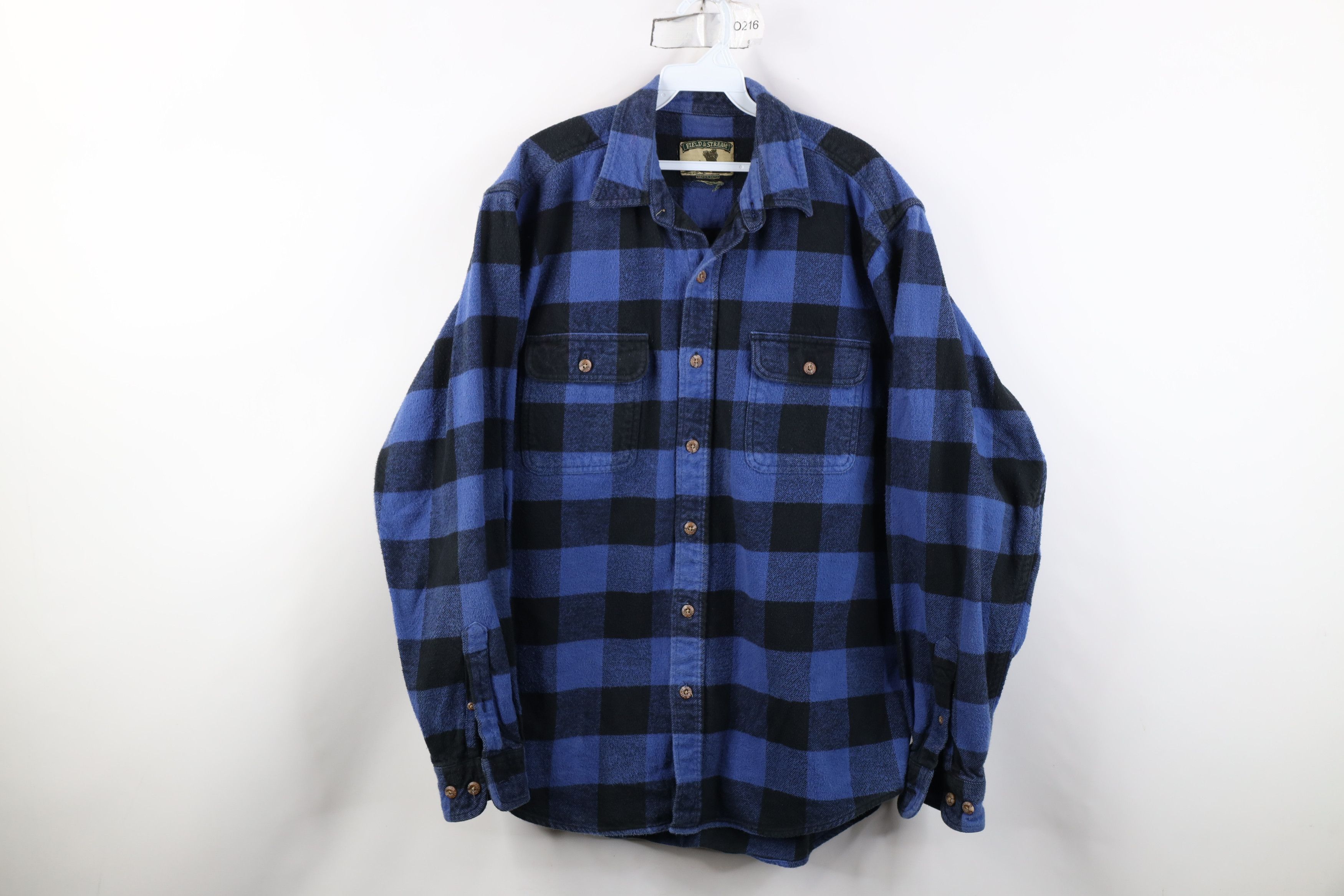 Vintage Vintage 90s Streetwear Heavyweight Button Shirt Plaid Size US L / EU 52-54 / 3 - 1 Thumbnail