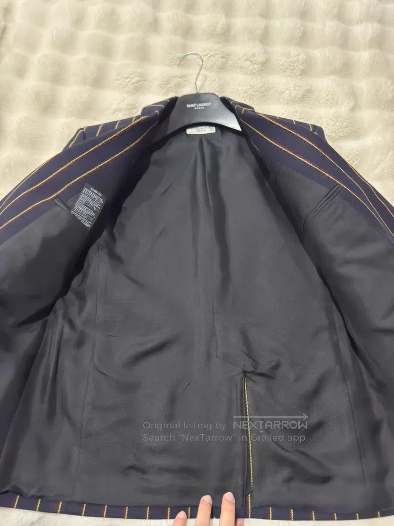 Saint Laurent Paris Saint Laurent Paris Striped double-breasted men's suit Size US M / EU 48-50 / 2 - 4 Thumbnail