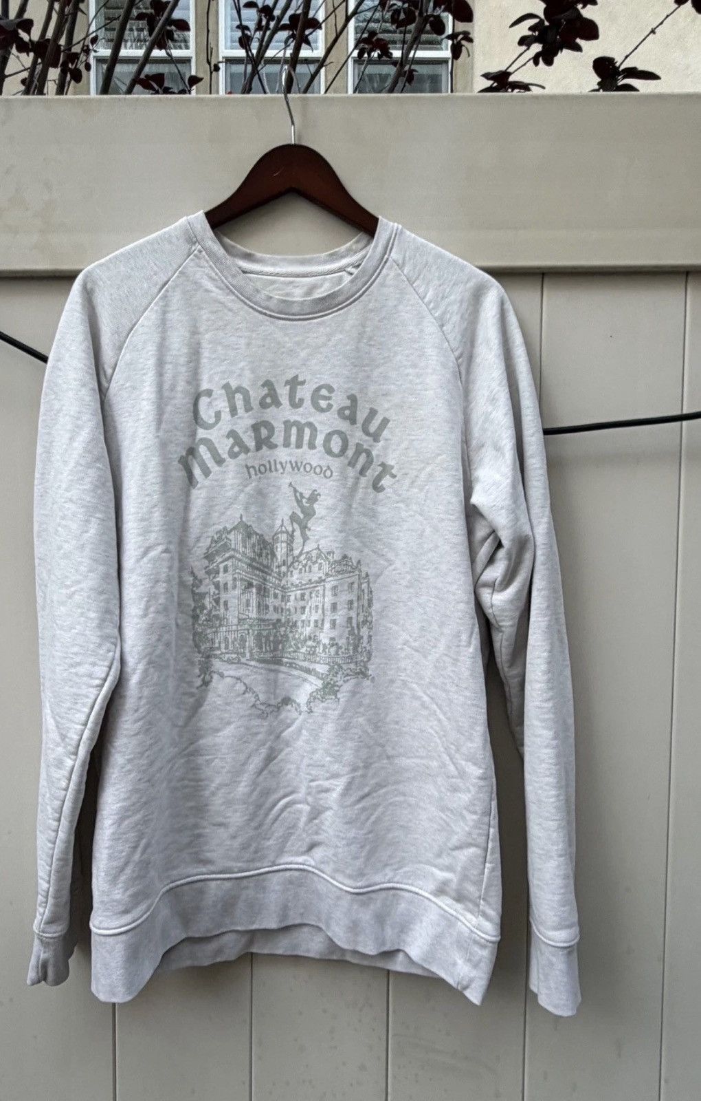 Chateau Marmont Hollywood Graphic Sweatshirt Gray