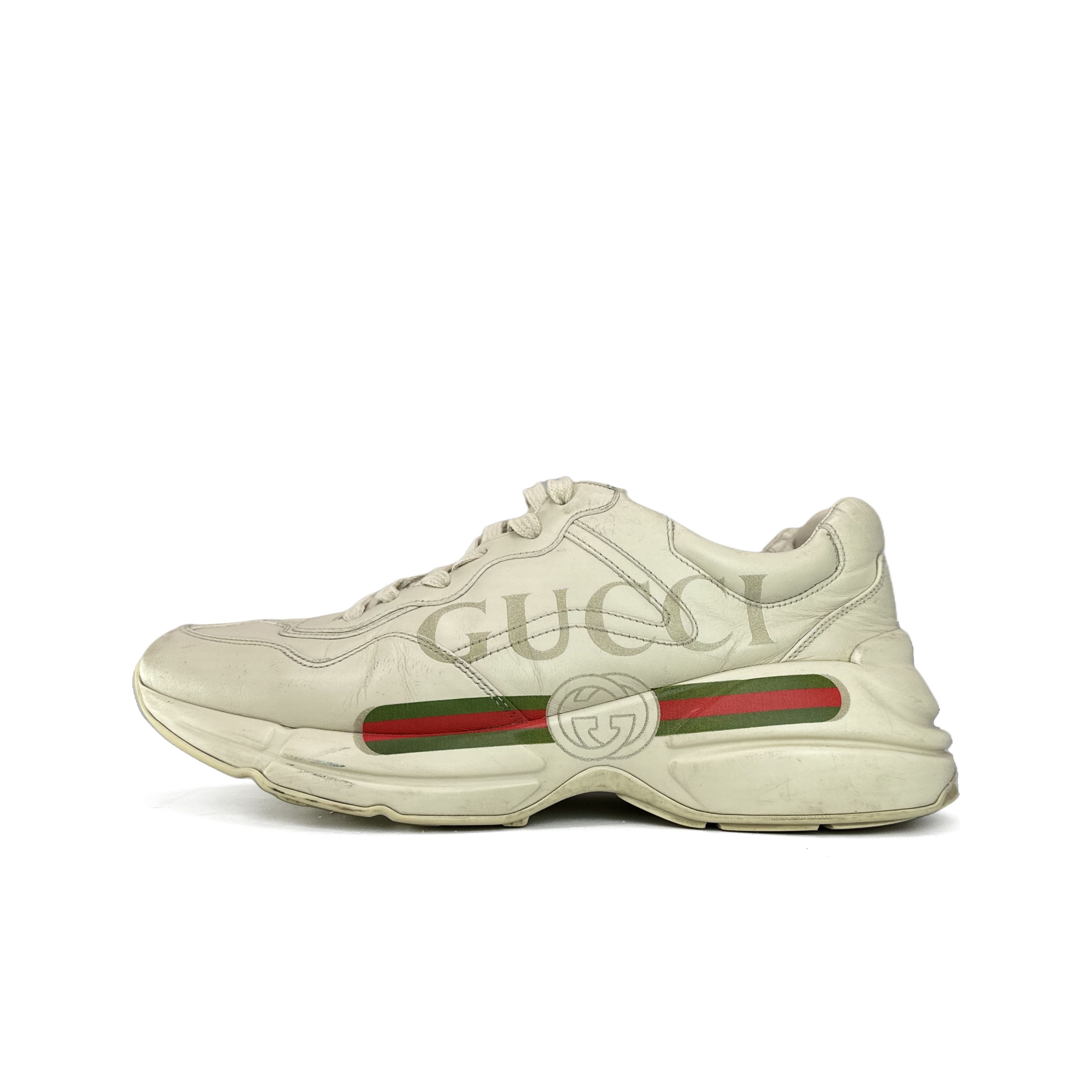 Gucci Gucci Rhyton Logo Low-Top Sneakers for Men Size US 9 / EU 42 - 1 Thumbnail