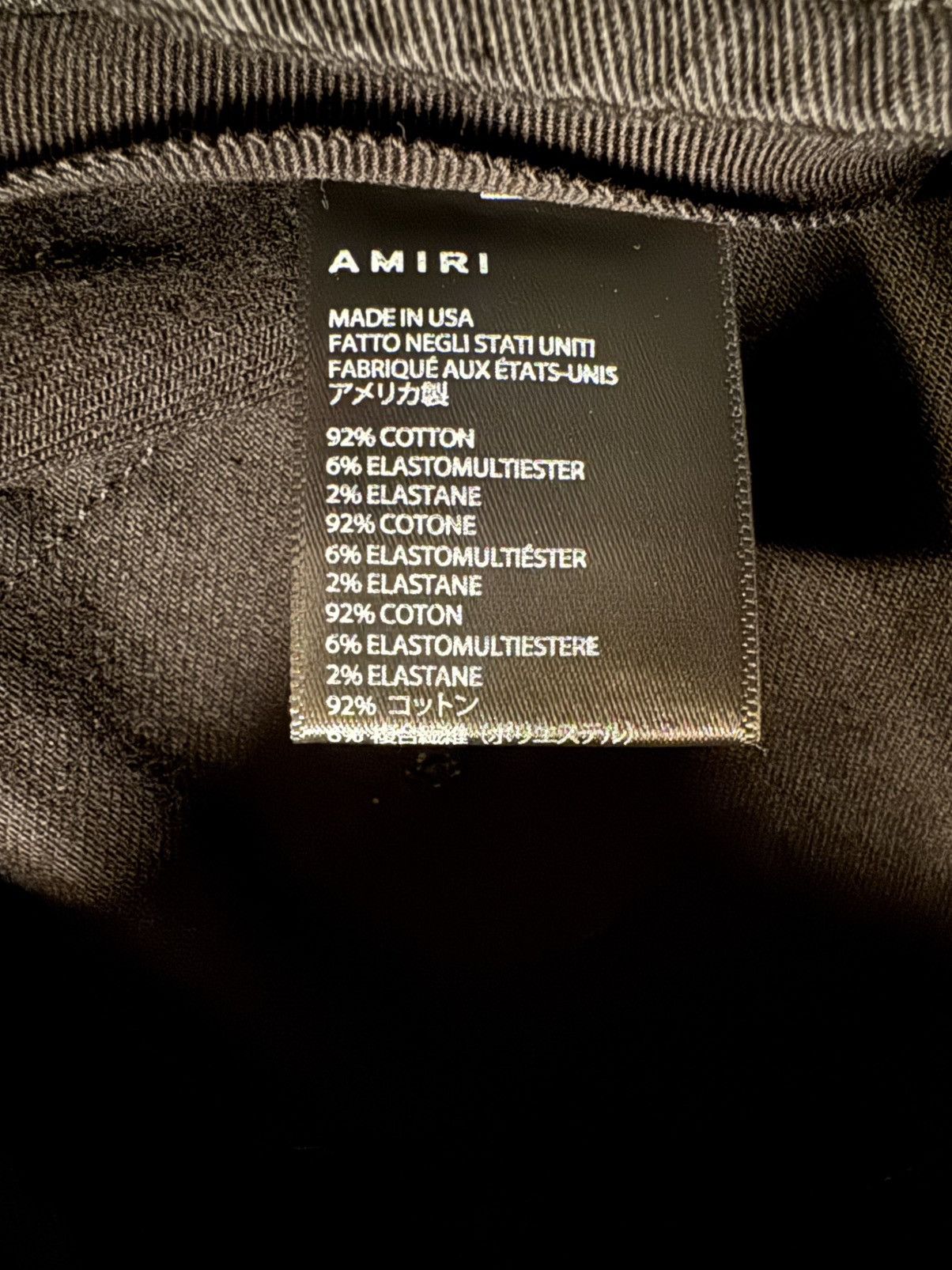 Amiri Crystal Painter Black Jeans 33 Size US 33 - 6 Thumbnail