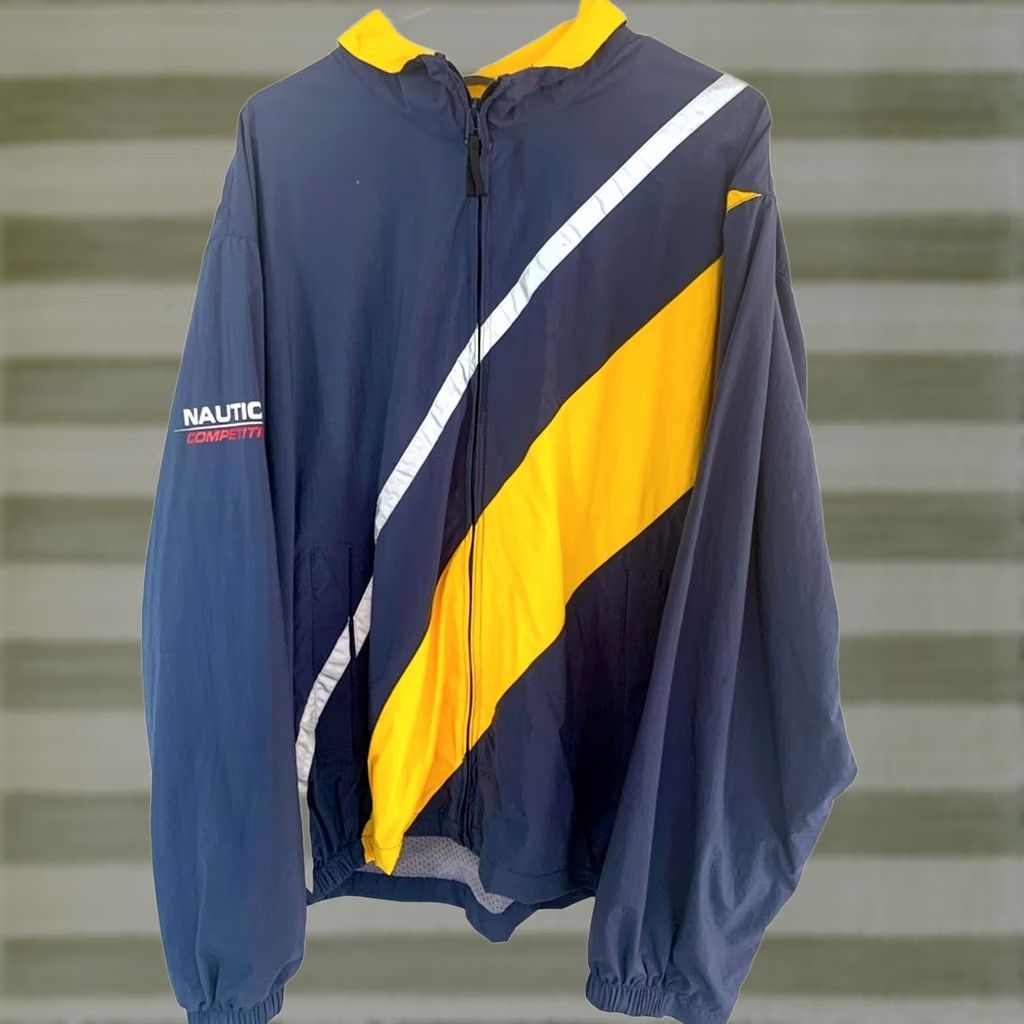 Nautica VINTAGE Nautica Jacket Mens XL Anorak Blue (N/A) Size US XL / EU 56 / 4 - 1 Thumbnail