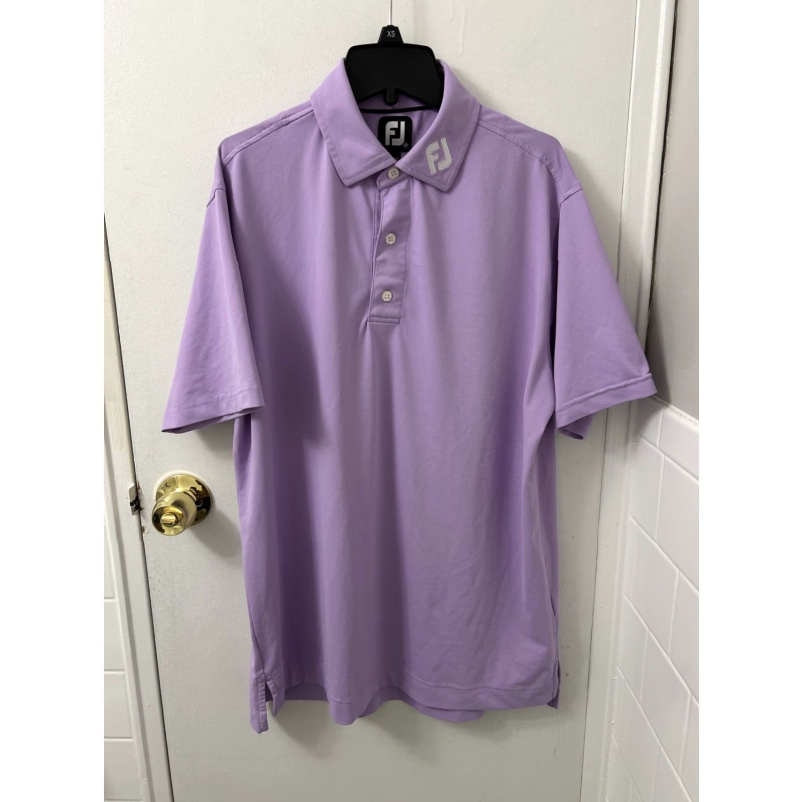 Footjoy FootJoy Polo Shirt Mens Size M Purple Short Sleeve Golf Performance Stretch Breathable Regular Fit Logo Size US M / EU 48-50 / 2 - 2 Thumbnail