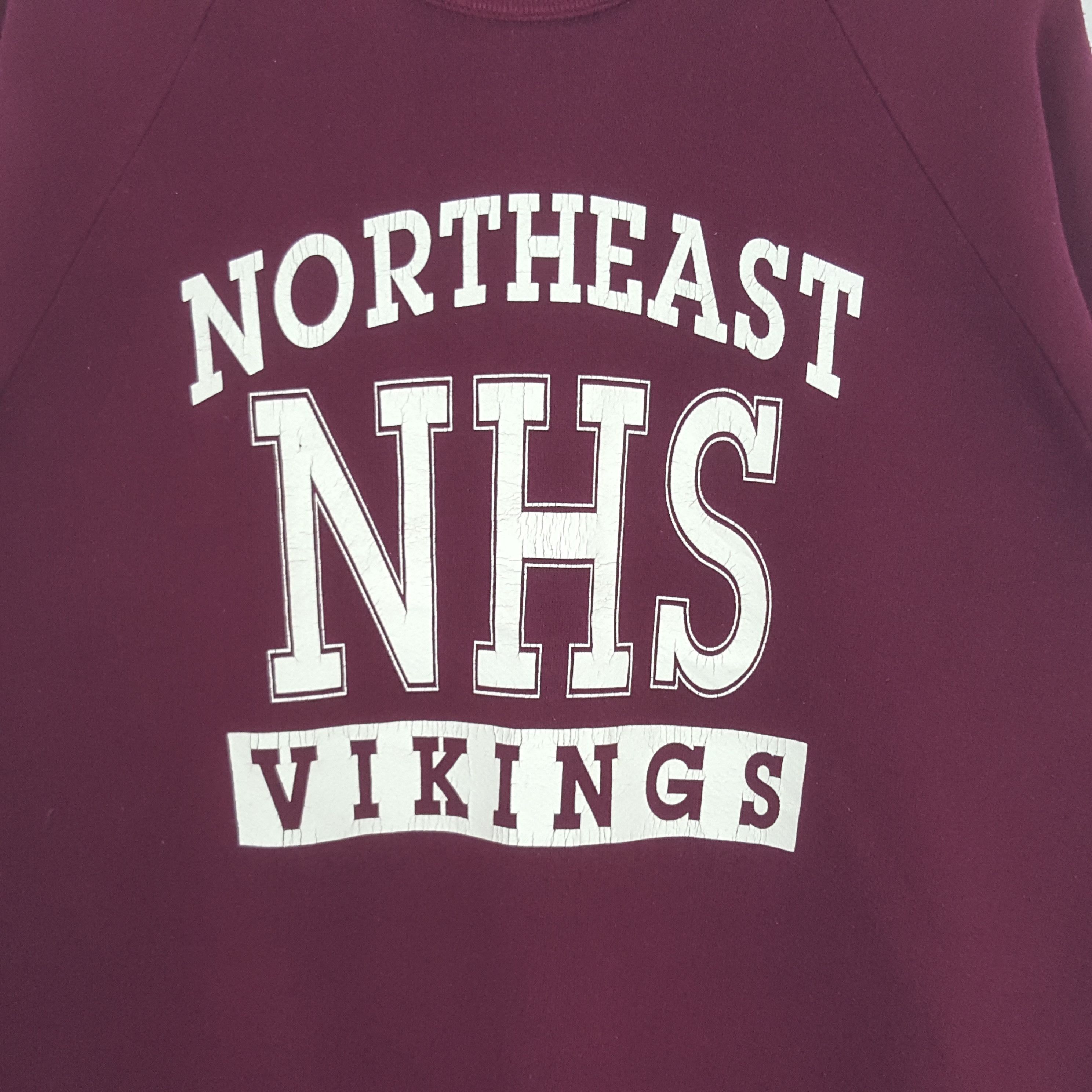 Vintage Vintage Northeast Vikings NHS American College Sweatshirt Size US M / EU 48-50 / 2 - 2 Thumbnail
