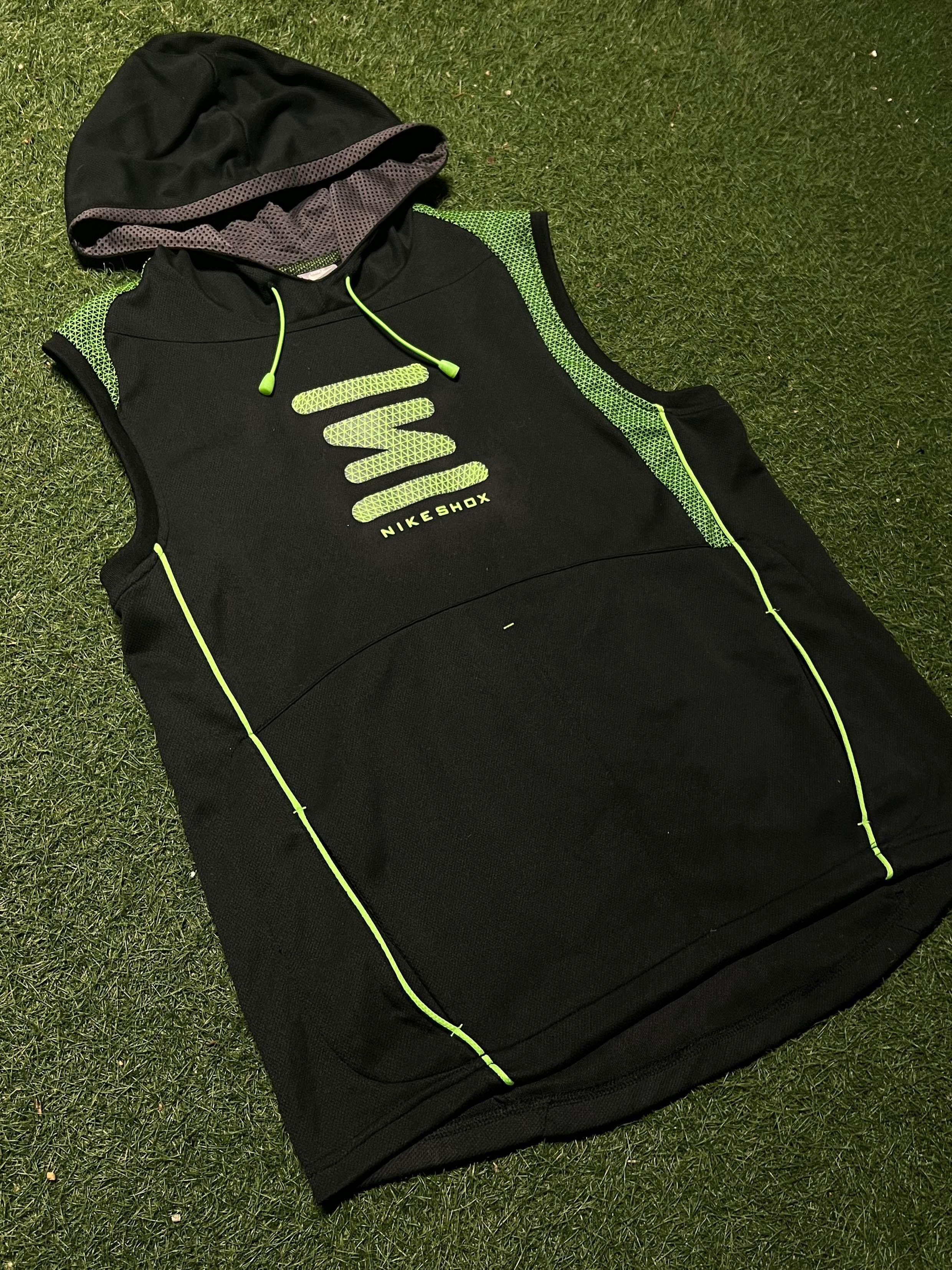 Nike Nike Shox Vintage Sleeveless 2000Hoodie Black Y2K Size US M / EU 48-50 / 2 - 2 Thumbnail