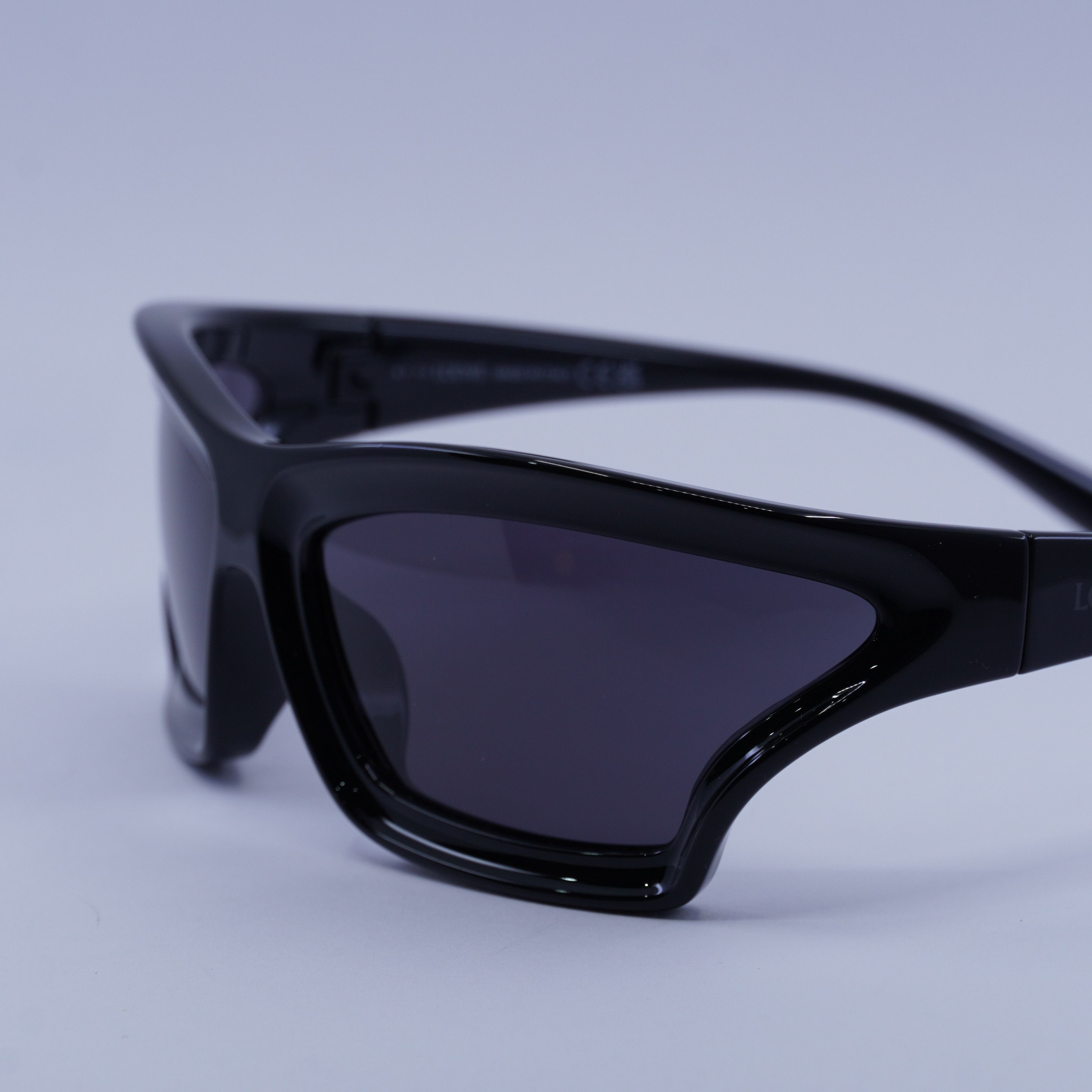 Loewe Loewe LW40143U 01A Sunglasses Black Shield Frame Size ONE SIZE - 2 Thumbnail