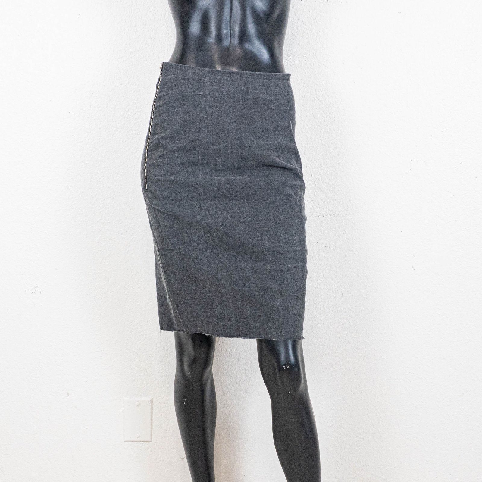 Acne Studios Acne Studios Linen Blend Ginger Twill skirt in gray size 36 Size 25" / US 0 / IT 36 - 2 Thumbnail